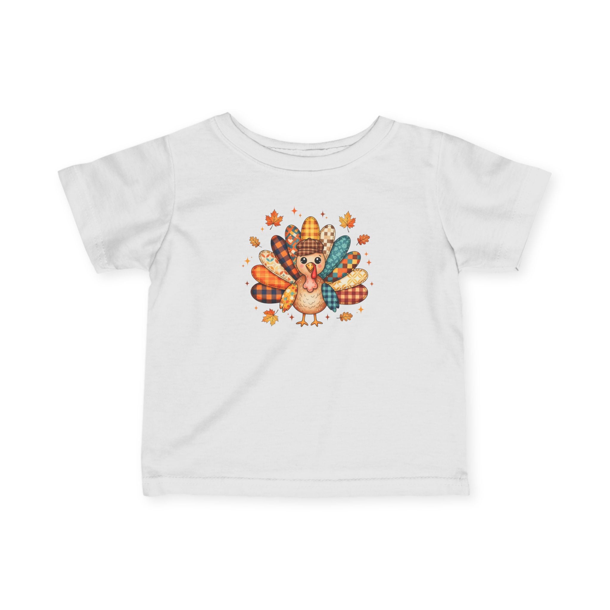 Infant Tee — Cute Thanksgiving Turkey Graphic Baby Shirt