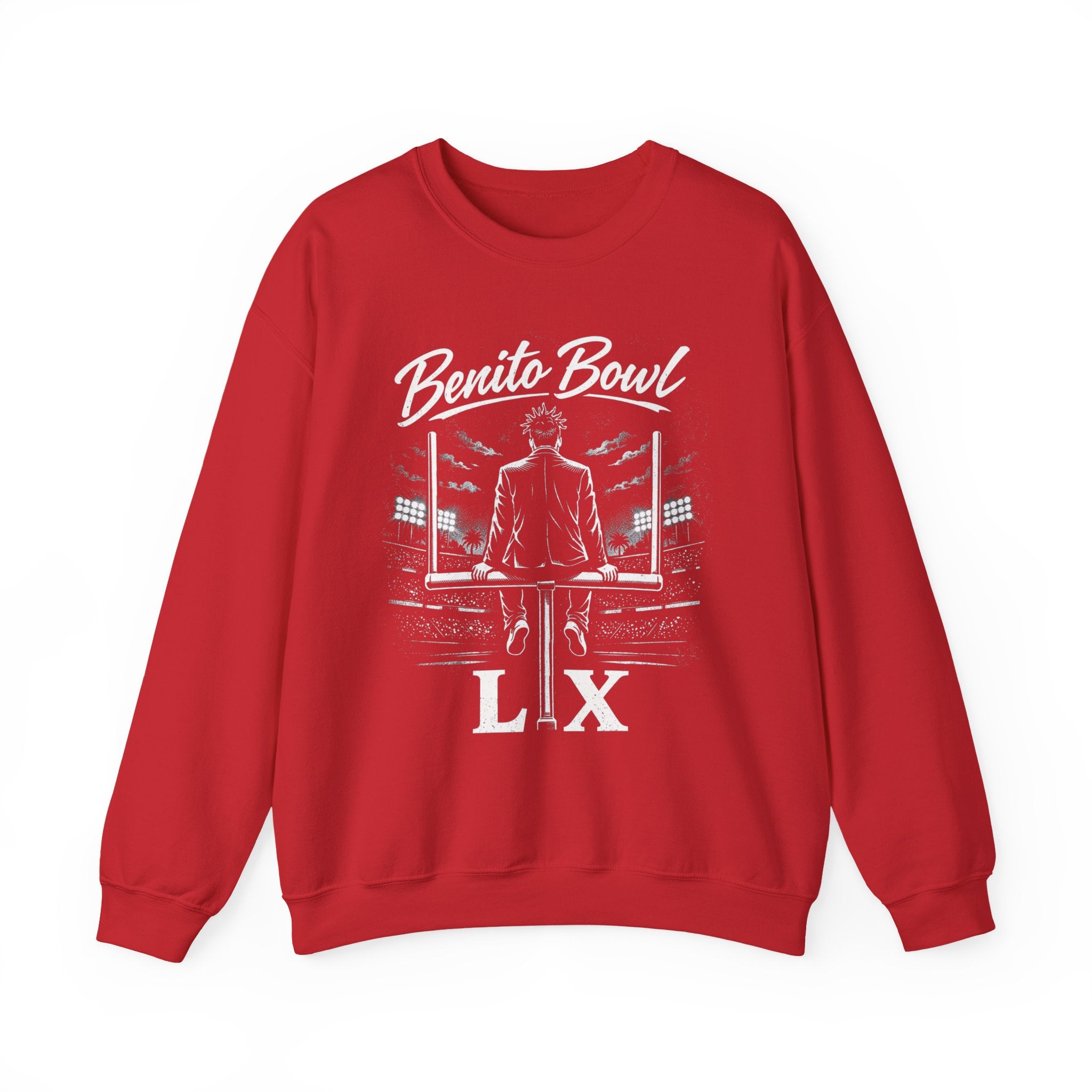 Benito Bowl LIX Crewneck Sweatshirt — Football Stadium Graphic Signature Crew