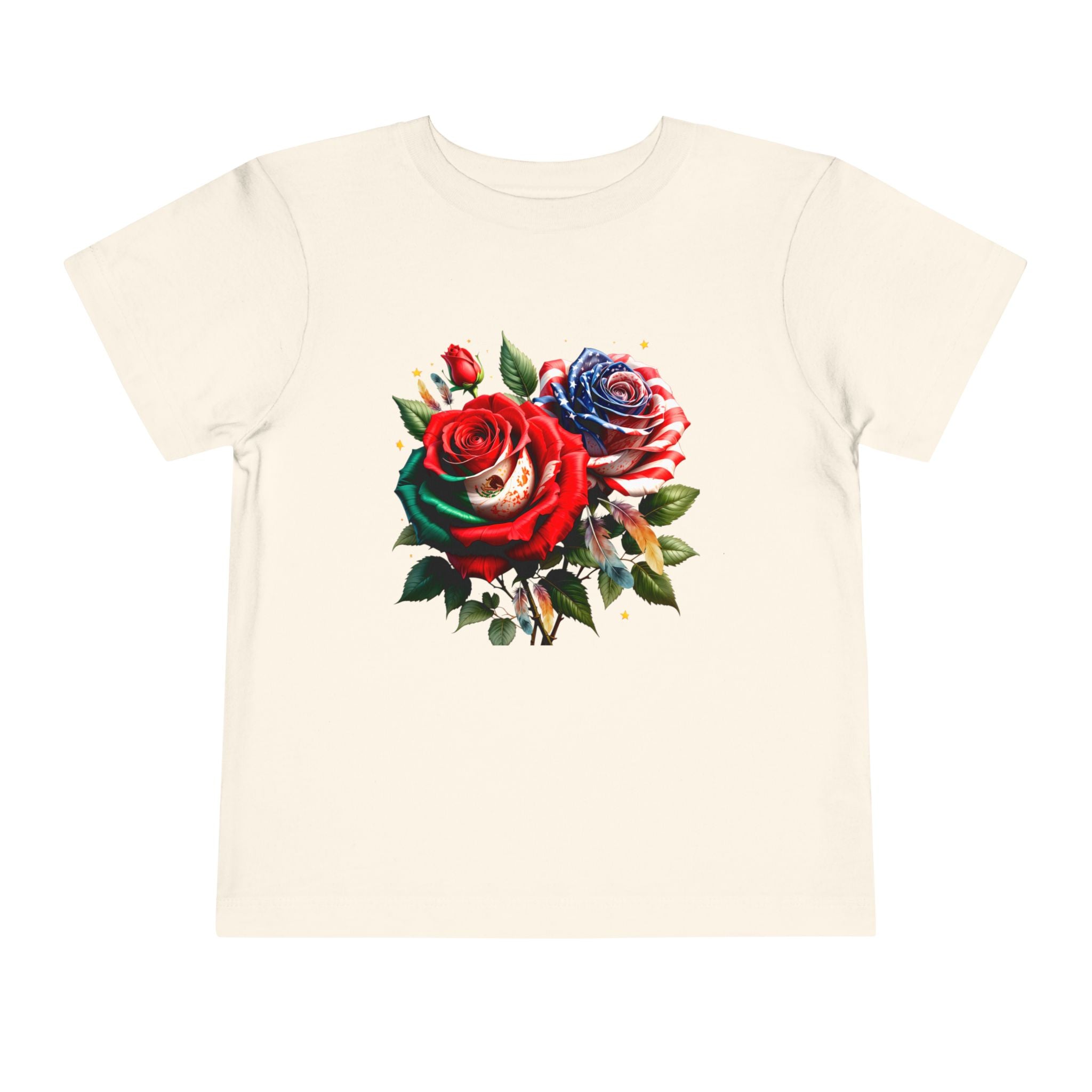 Toddler Tee — Vintage Watercolor Roses Floral Shirt for Kids