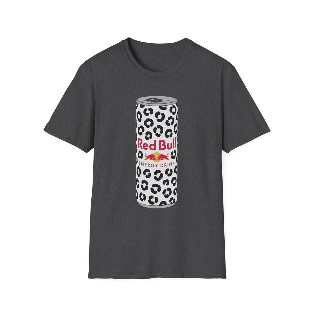 Red Bull Leopard Can T‑Shirt — Retro Energy Drink Graphic Tee