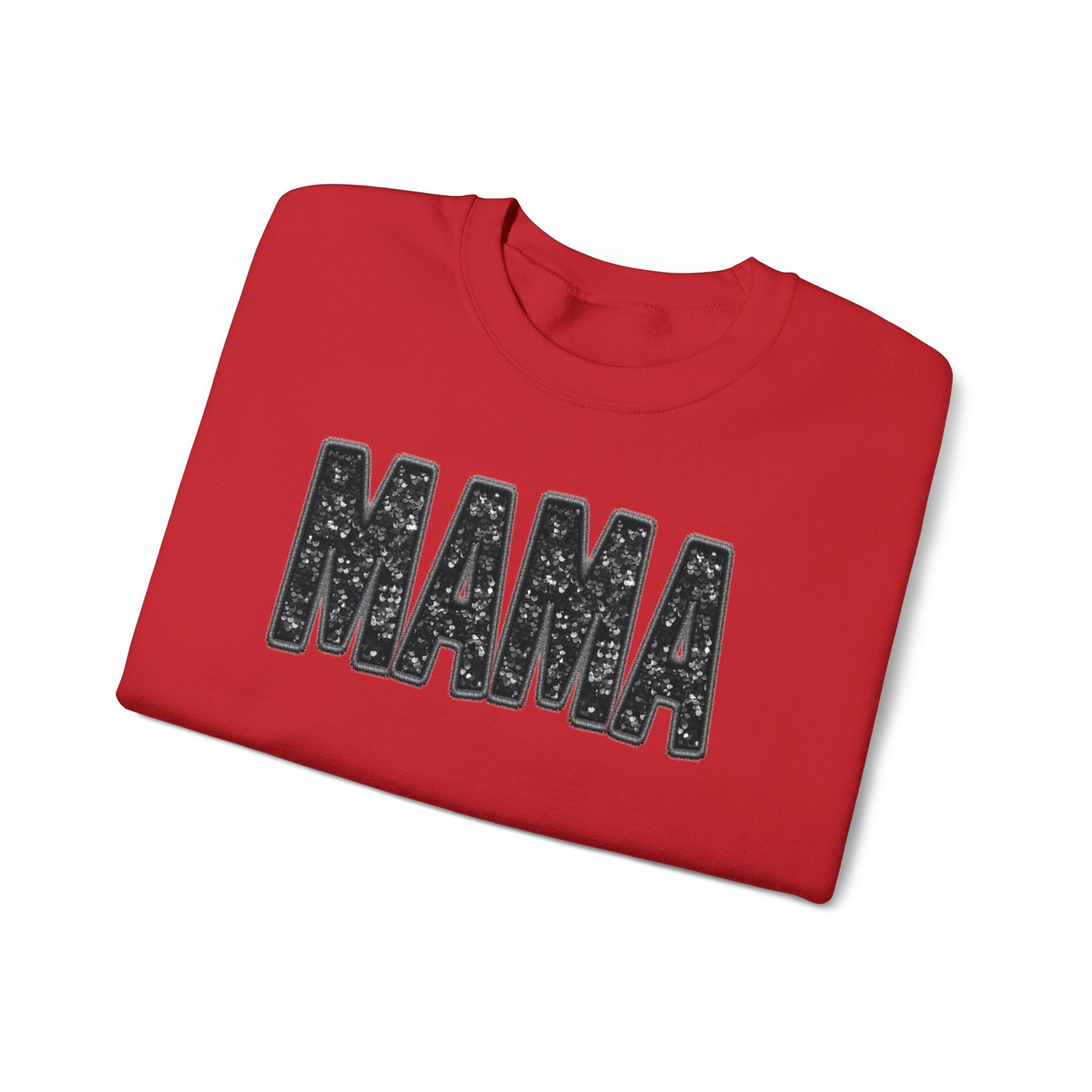 MAMA Glitter Block Letters Sweatshirt | Mama Shirt