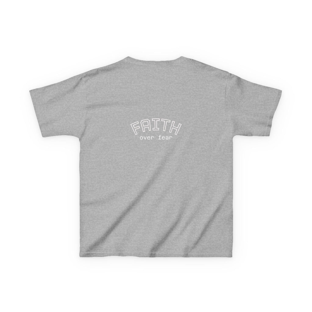 Faith Over Fear Kids Tee | Inspirational Christian Youth Shirt