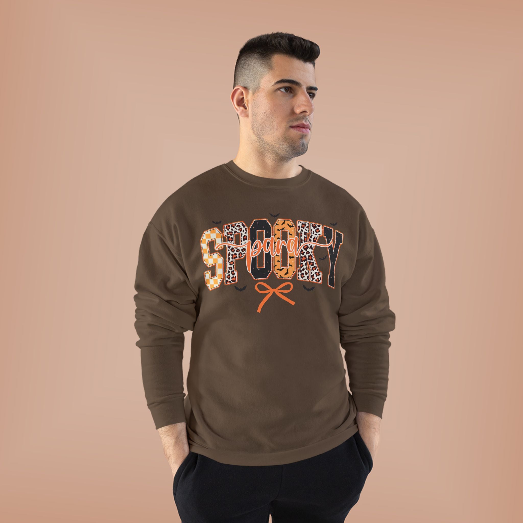 Spooky Leopard Halloween Crewneck Sweatshirt