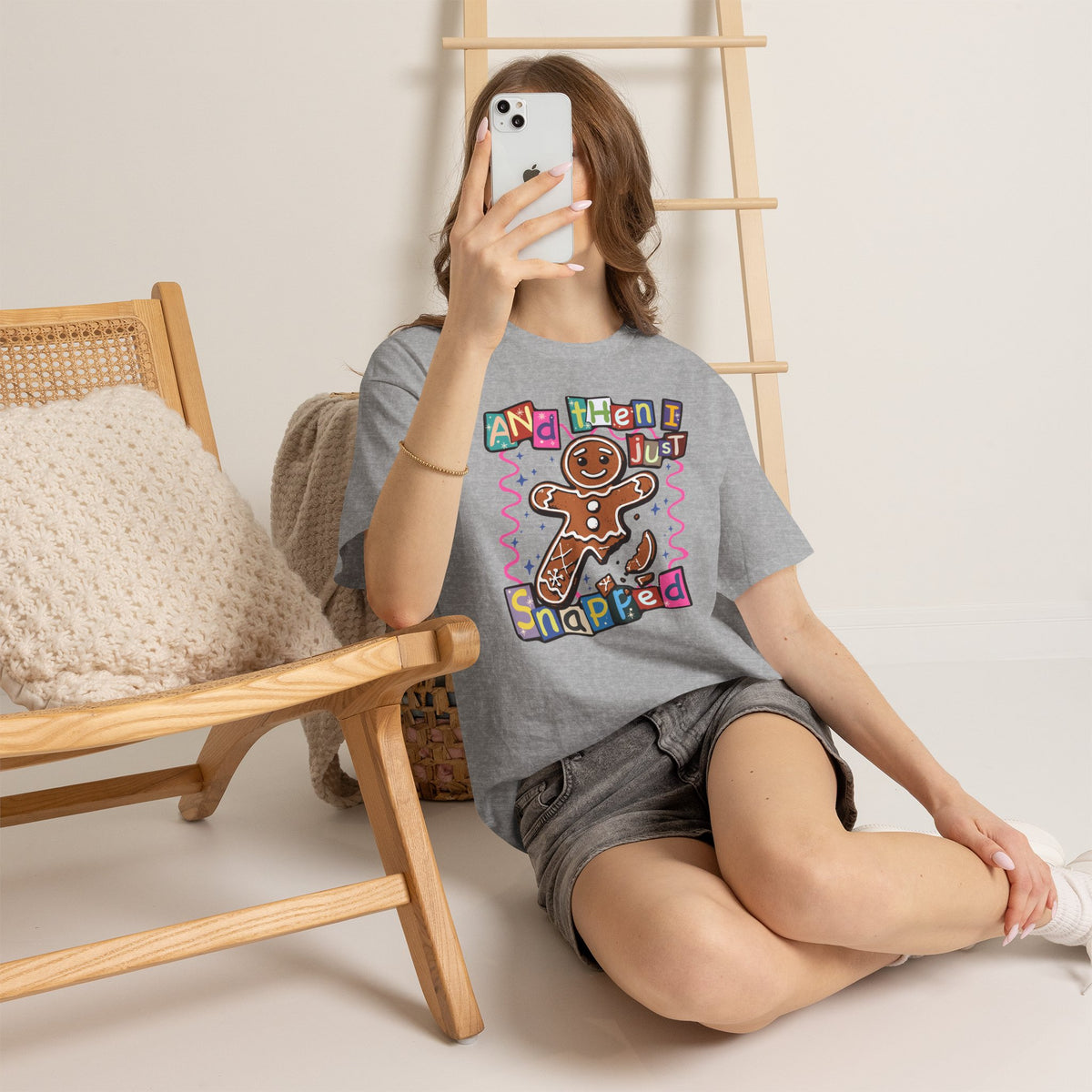 Gingerbread Cookie 'And Then I Just Snapped' Graphic Tee