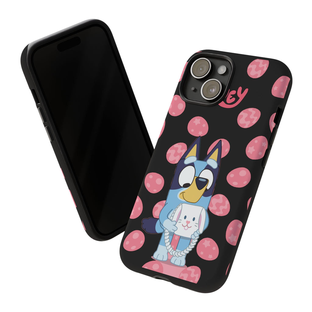 Bluey Holding Bunny phone case | Cute cartoon character phone case