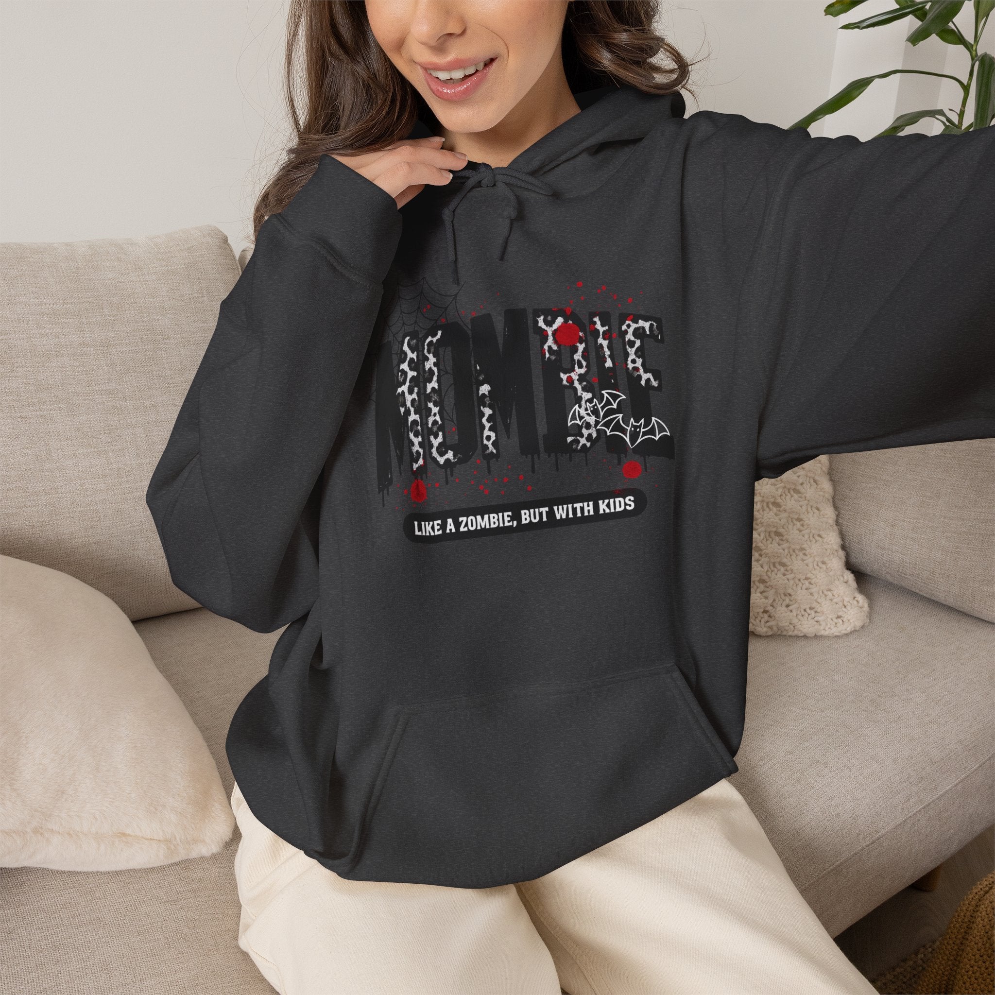 Hoodie - "Nombie" Funny Zombie Dad Hoodie (Like a Zombie, But With Kids)