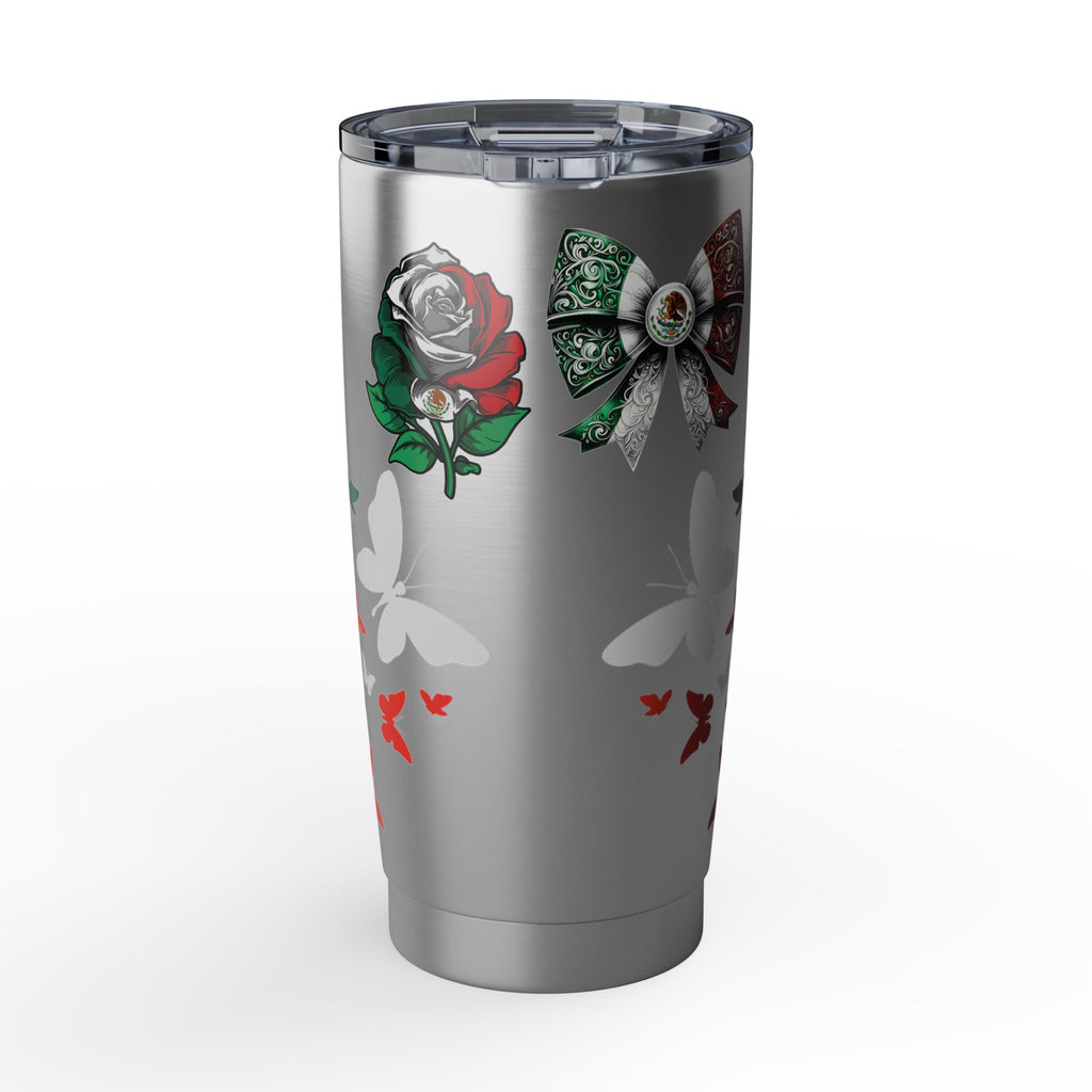 Mexican Butterfly 20oz Tumbler — Patriotic Rose & Bow Travel Cup