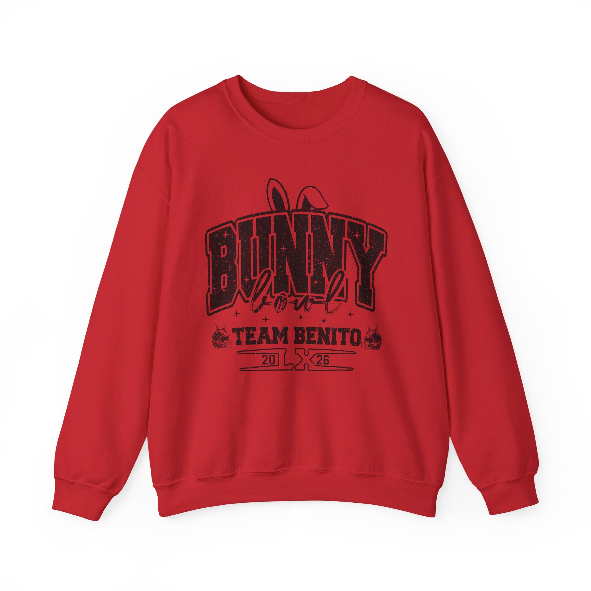 Bunny Lover Crewneck Sweatshirt — Team Benito Vintage Graphic