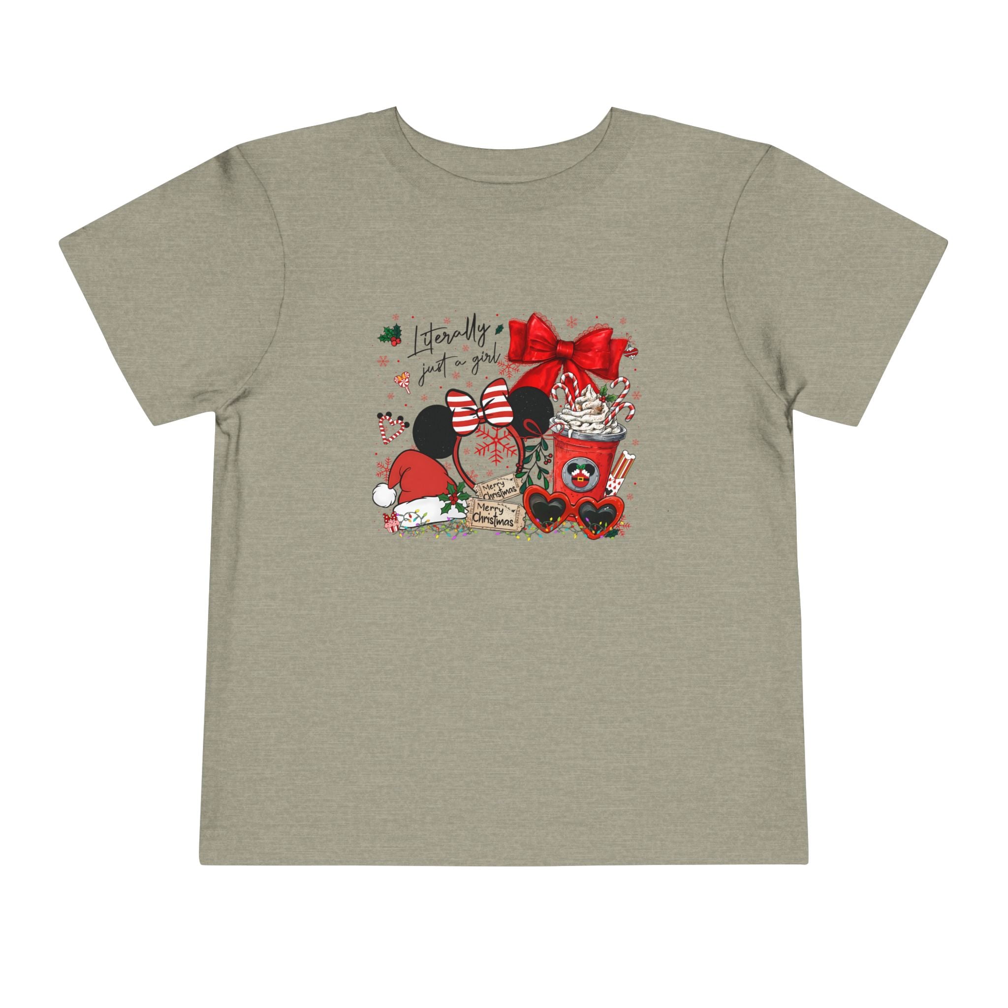 Toddler Tee — Cute Valentine Mickey Ears Coffee & Treats Design