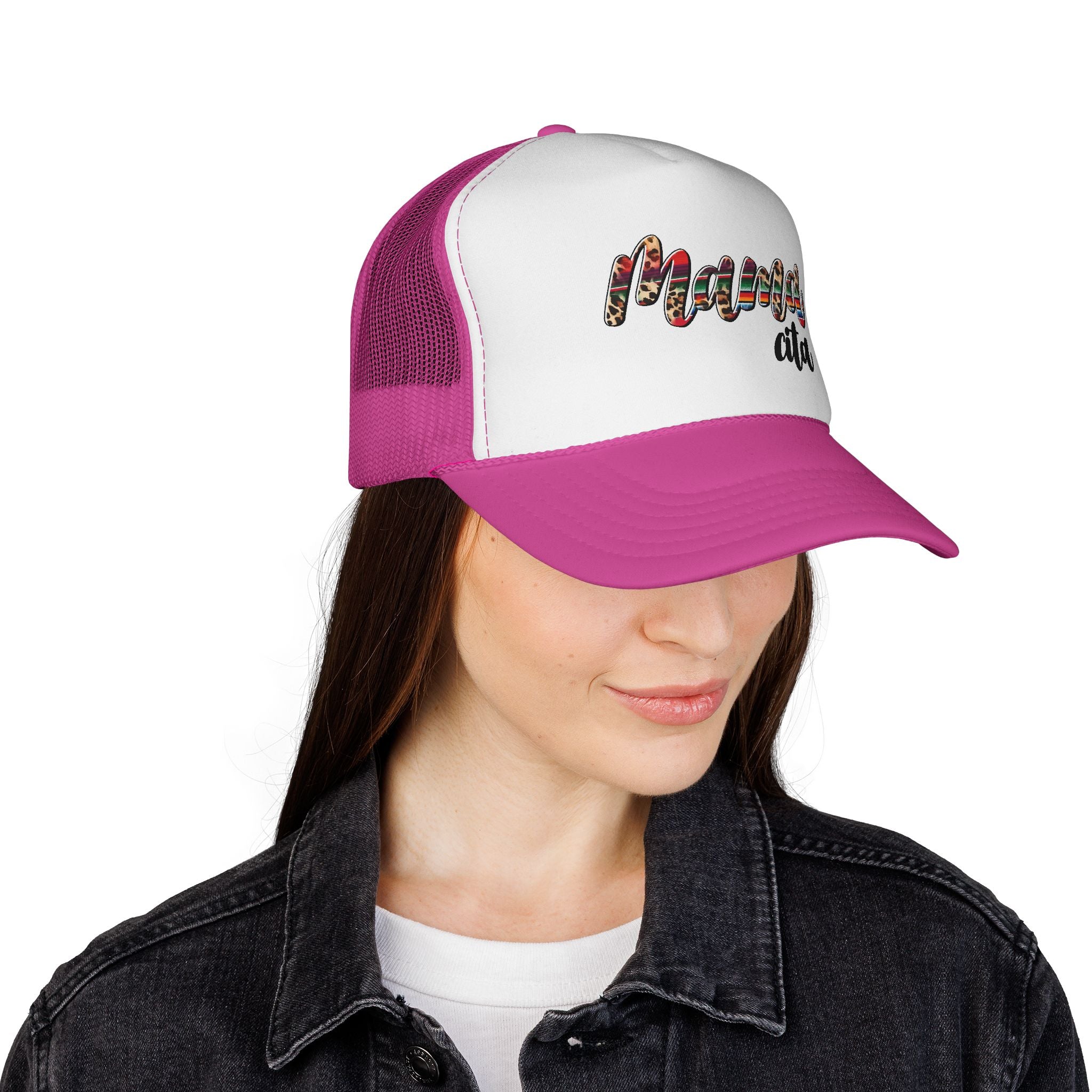 Mama Alta Trucker Cap — Serape Pattern Mom Hat