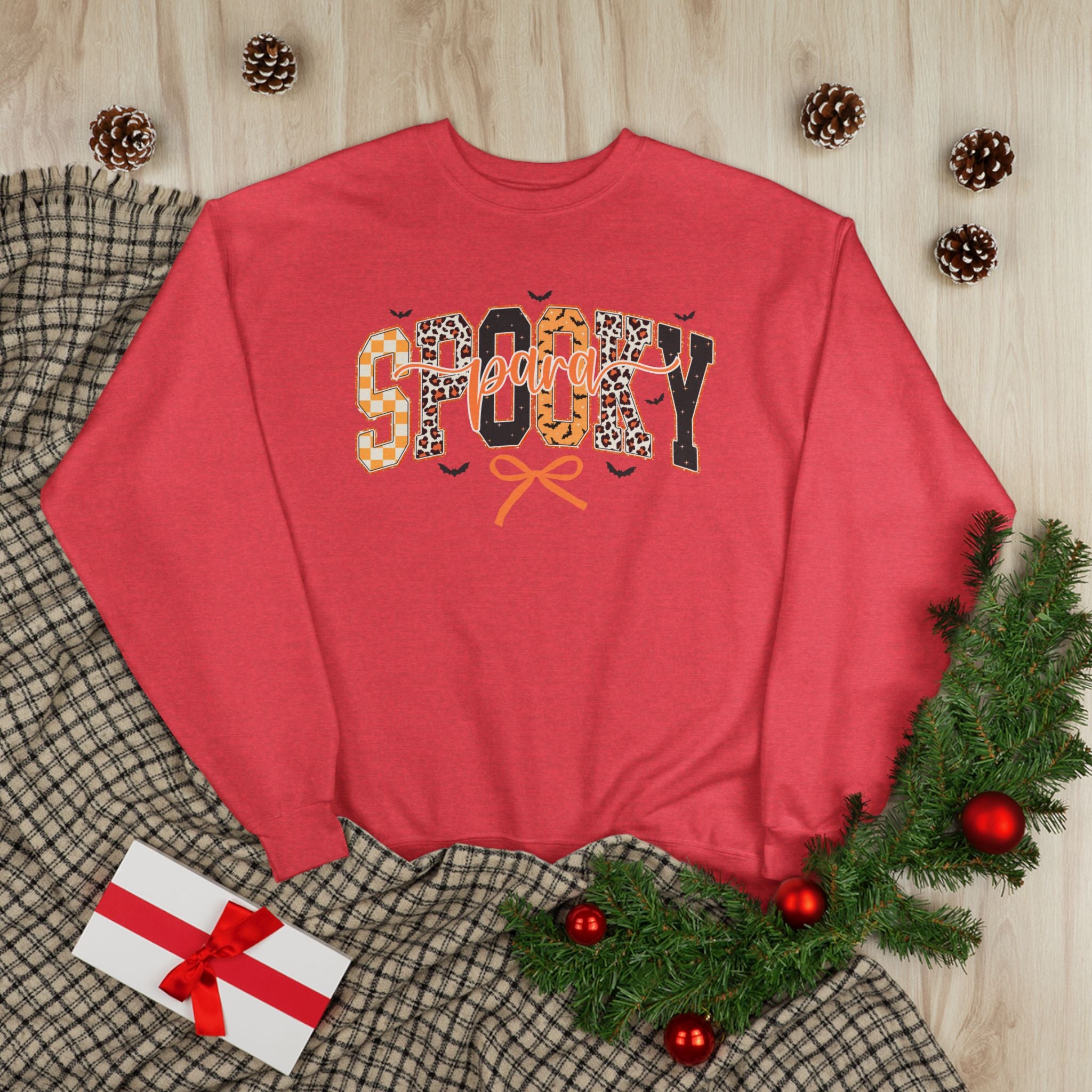 Spooky Leopard Halloween Crewneck Sweatshirt