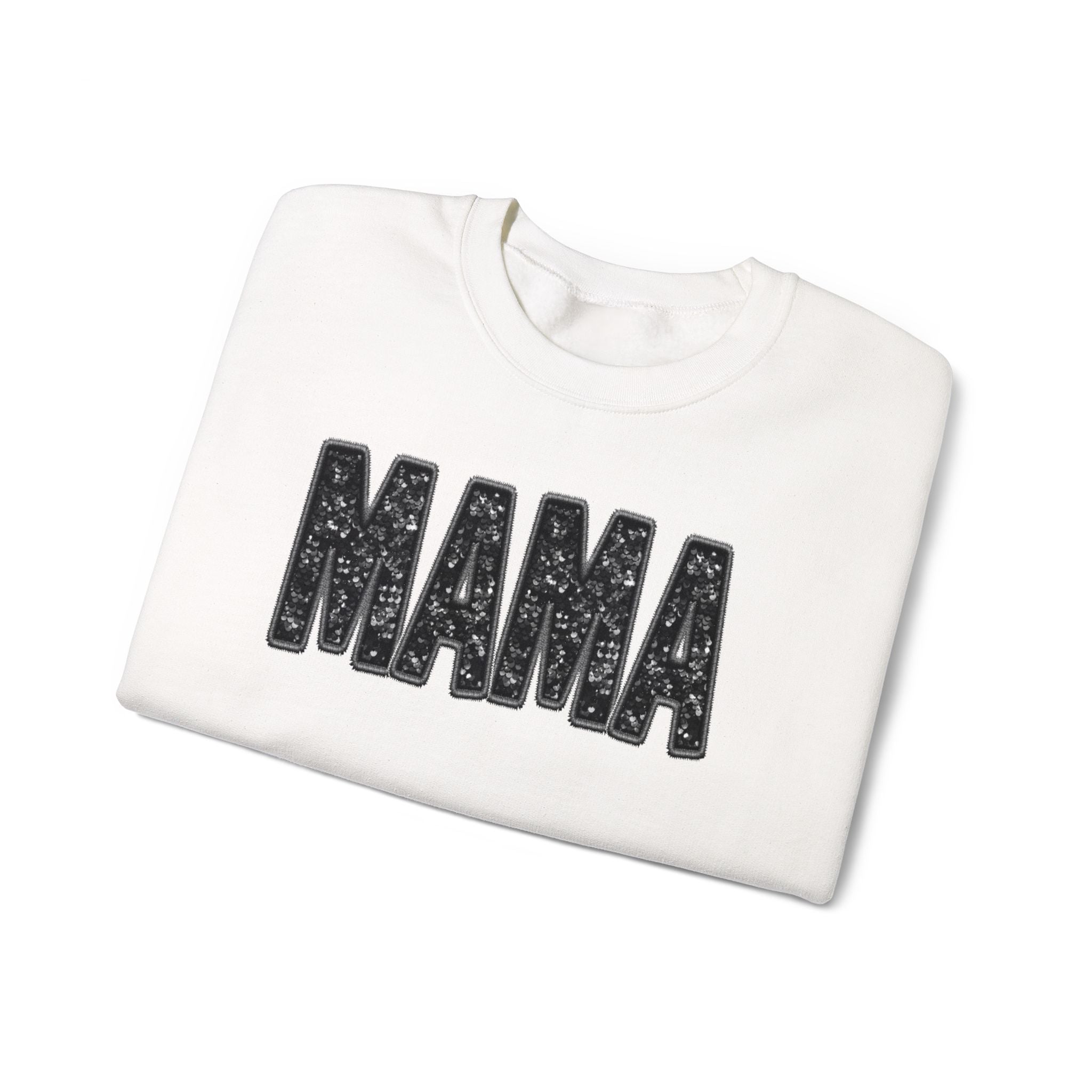 MAMA Glitter Block Letters Sweatshirt | Mama Shirt
