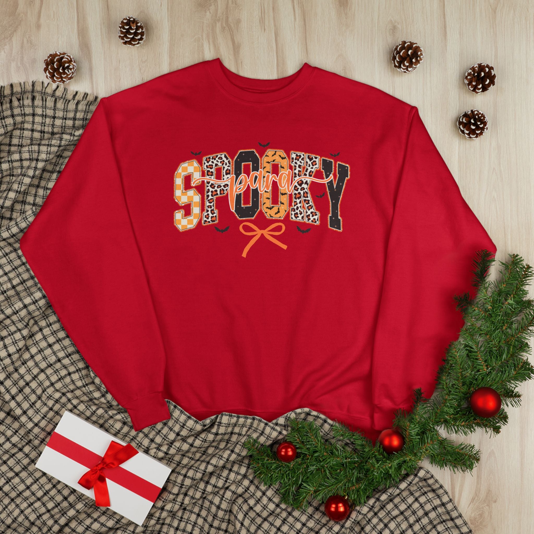 Spooky Leopard Halloween Crewneck Sweatshirt