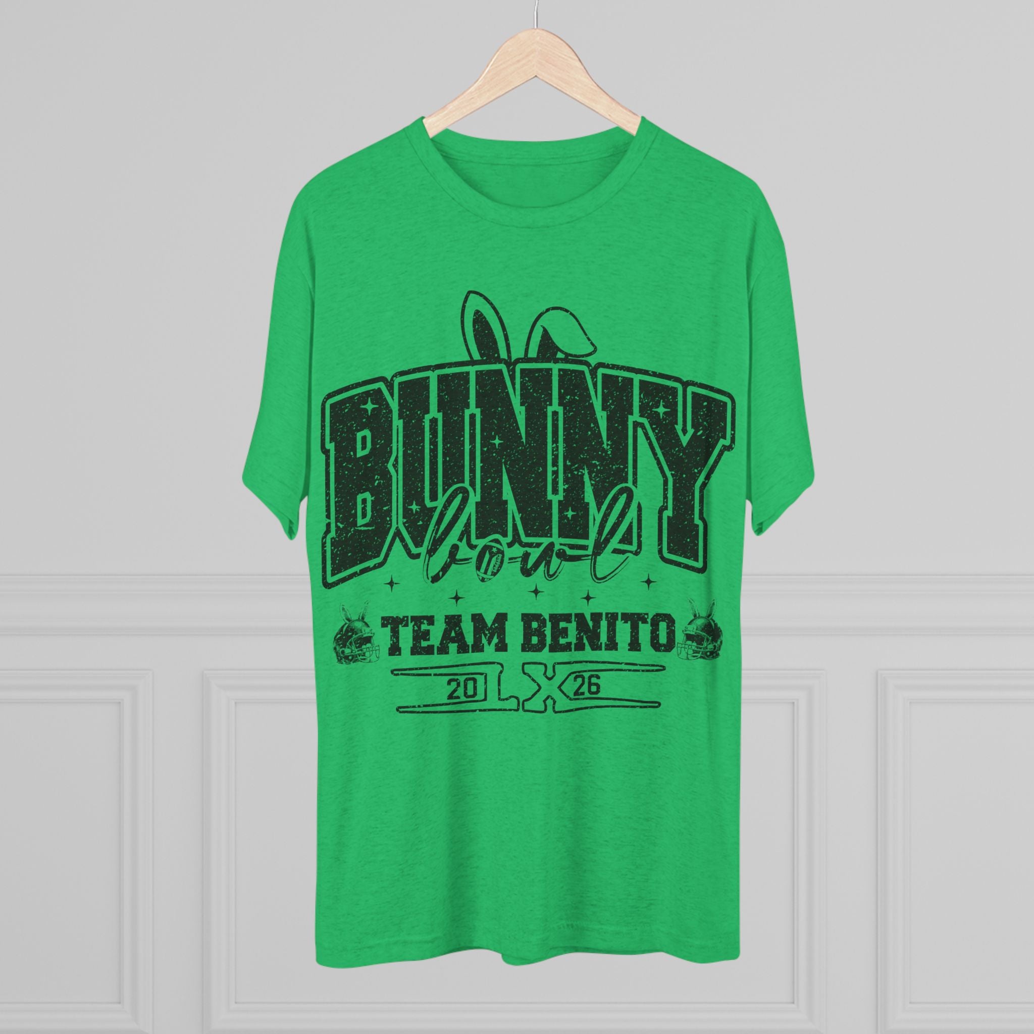 Bunny Bowl Team Benito Tee — Vintage Sports Easter Rabbit Graphic Shirt