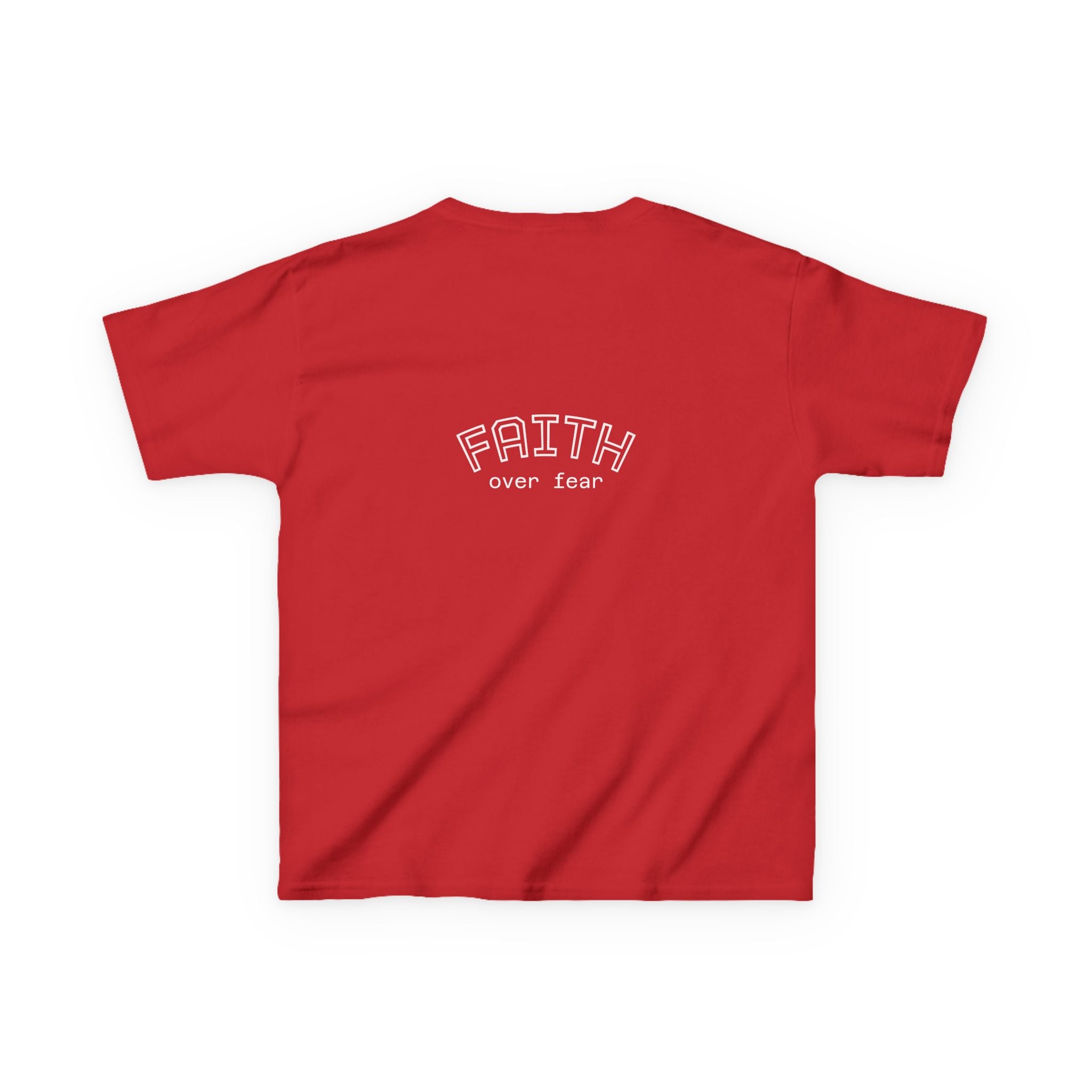 Faith Over Fear Kids Tee | Inspirational Christian Youth Shirt