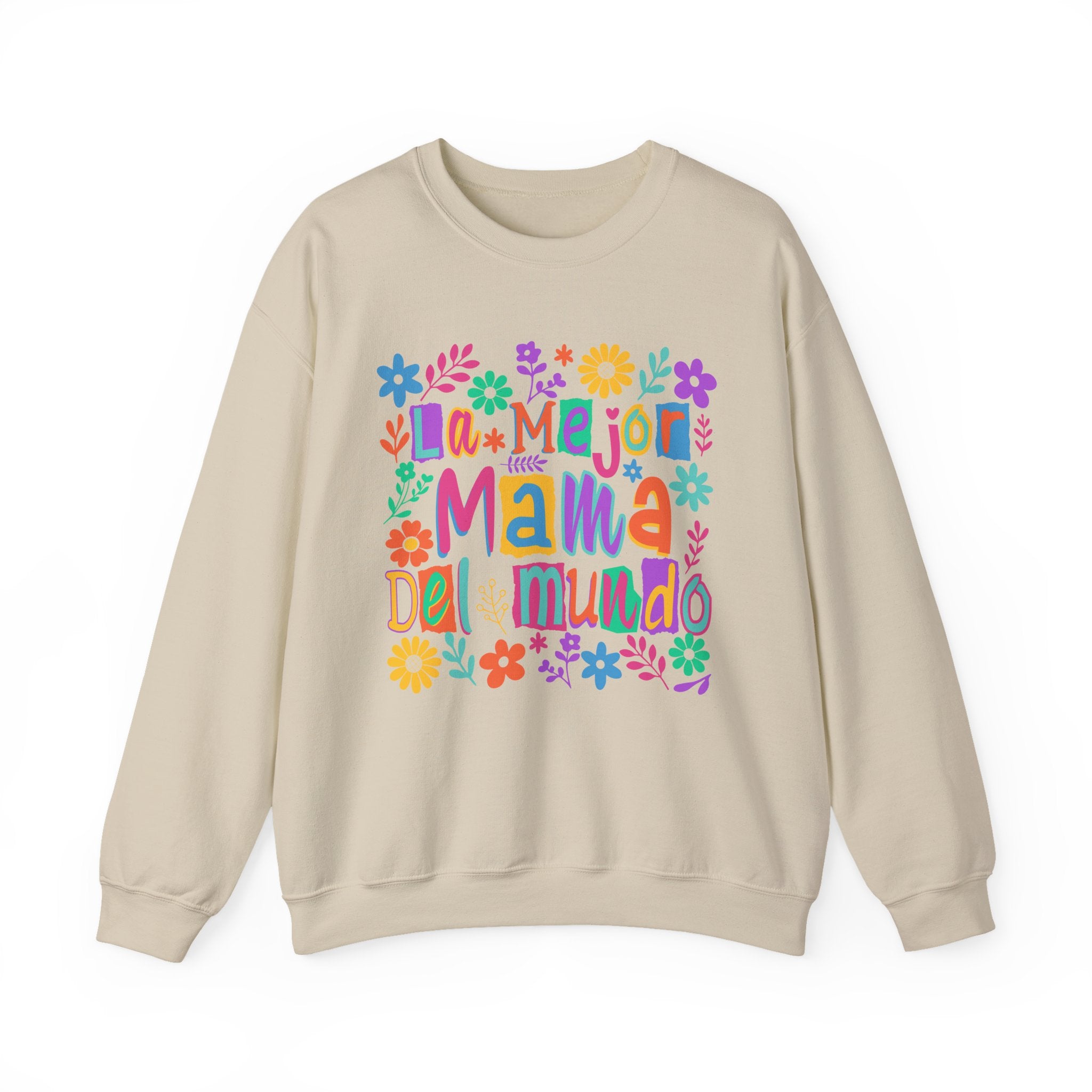 Sweatshirt — La Mejor Mamá del Mundo Floral Mother's Day Crewneck