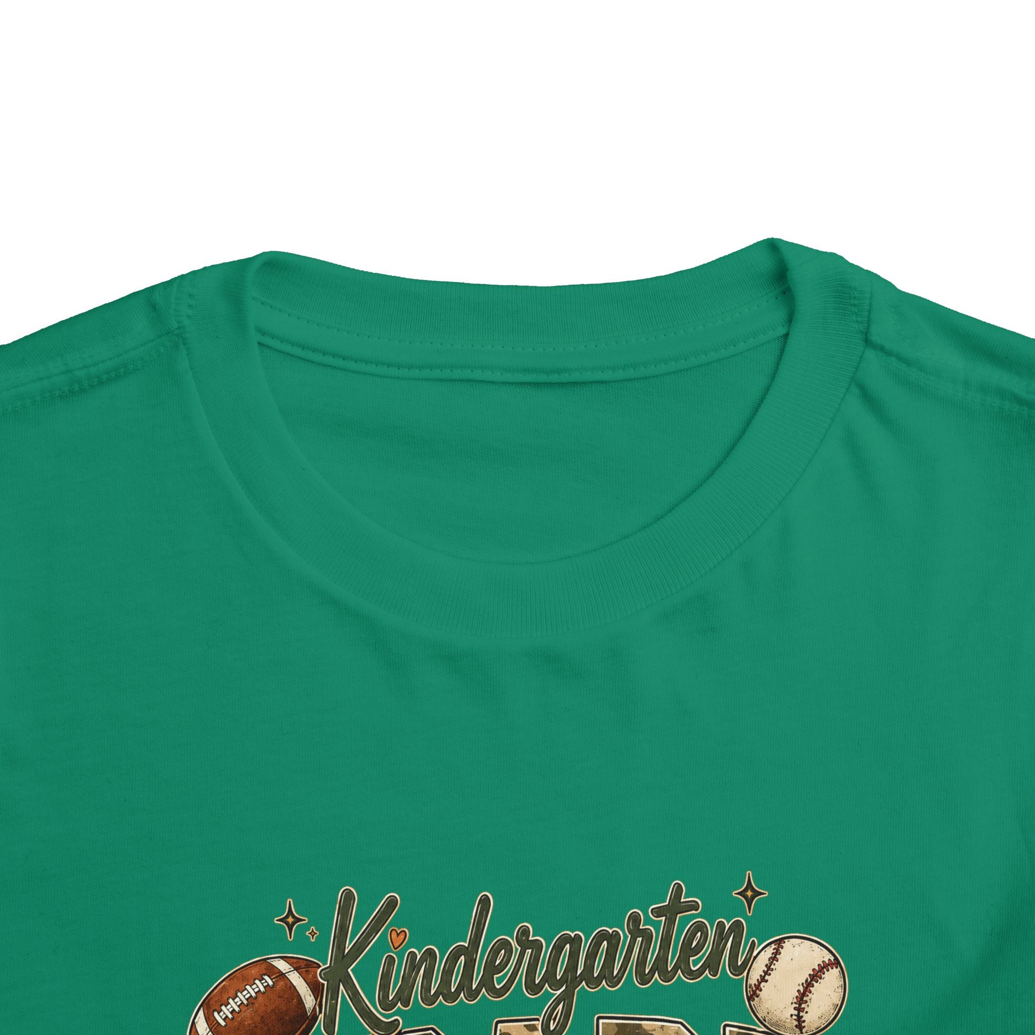 Kindergarten Grade Toddler Tee — Cute Back-to-School Football & Backpack Shirt