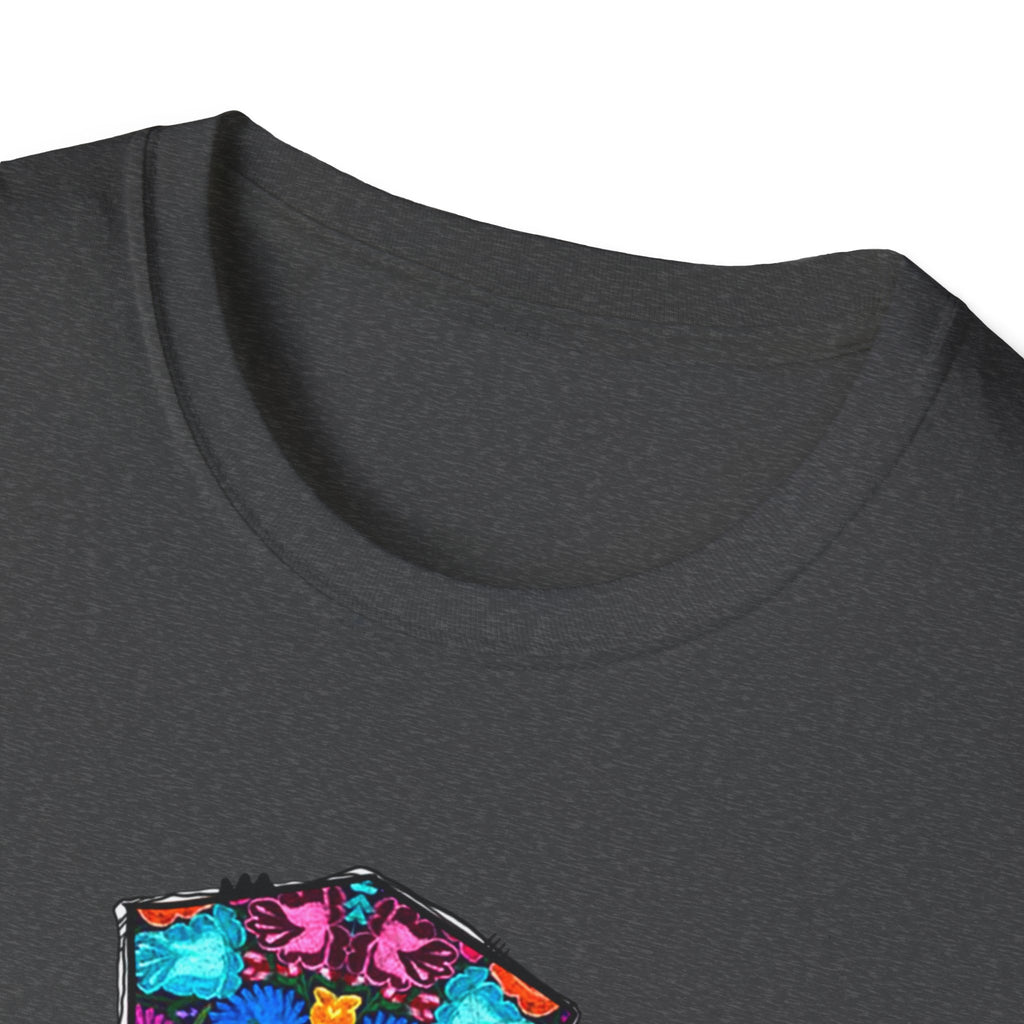Our Lady of Guadalupe Cross T-Shirt | Religious Mexican Folk Art