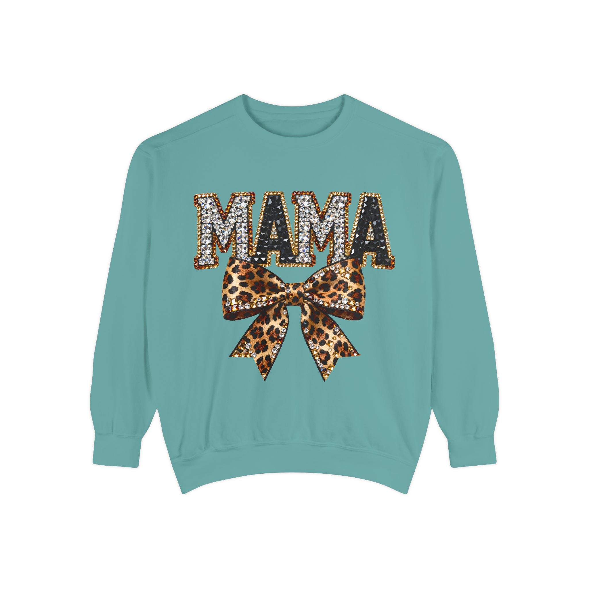 Mama Leopard Bow Sweatshirt — Mother's Day Gift