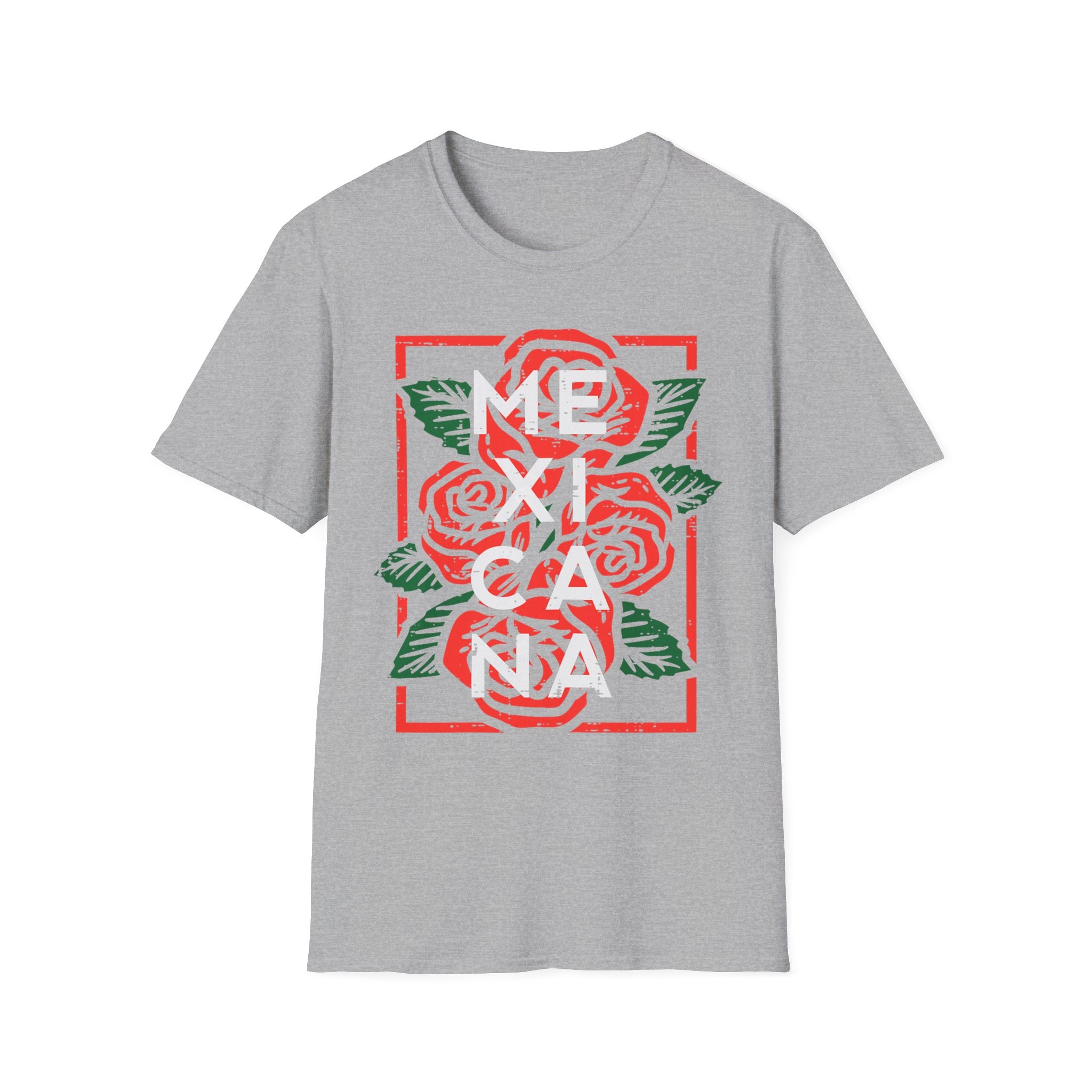 Mexicana Rose T-Shirt — Bold Floral Mexico Pride Tee