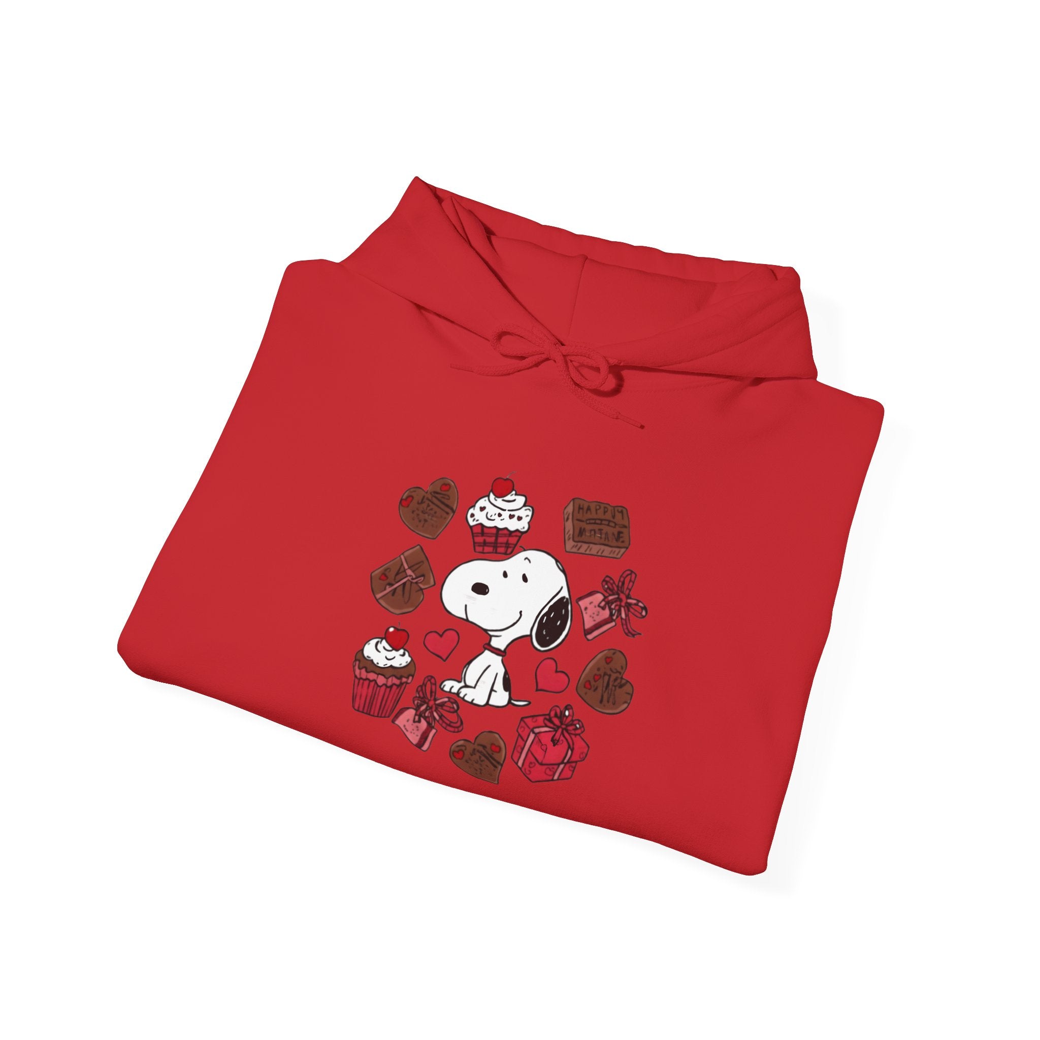 Snoopy Valentine Heart Hoodie | Cute Chocolate Cupcake Love Design