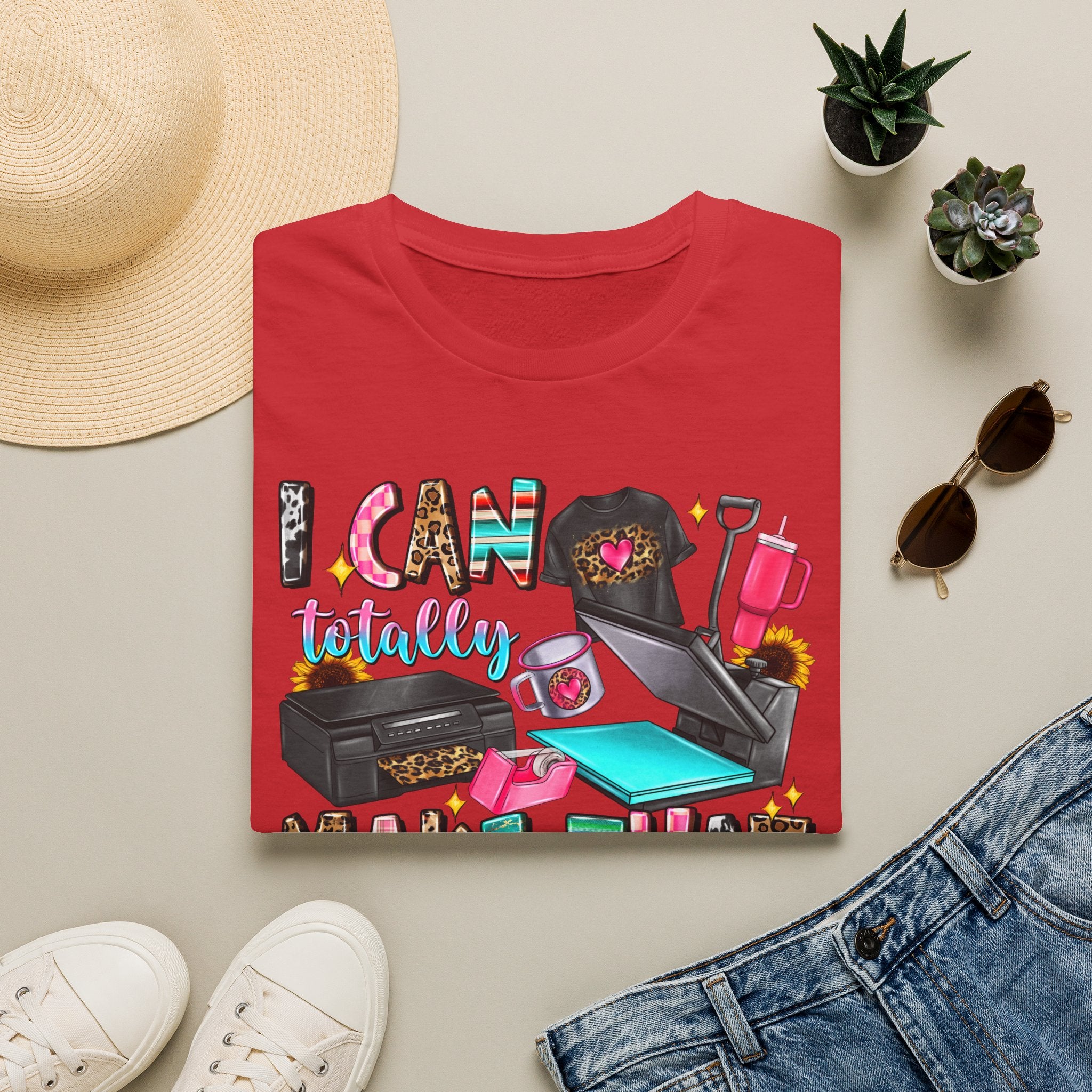 T-Shirt — "I Can Totally Make That" Crafting Tools Graphic Tee