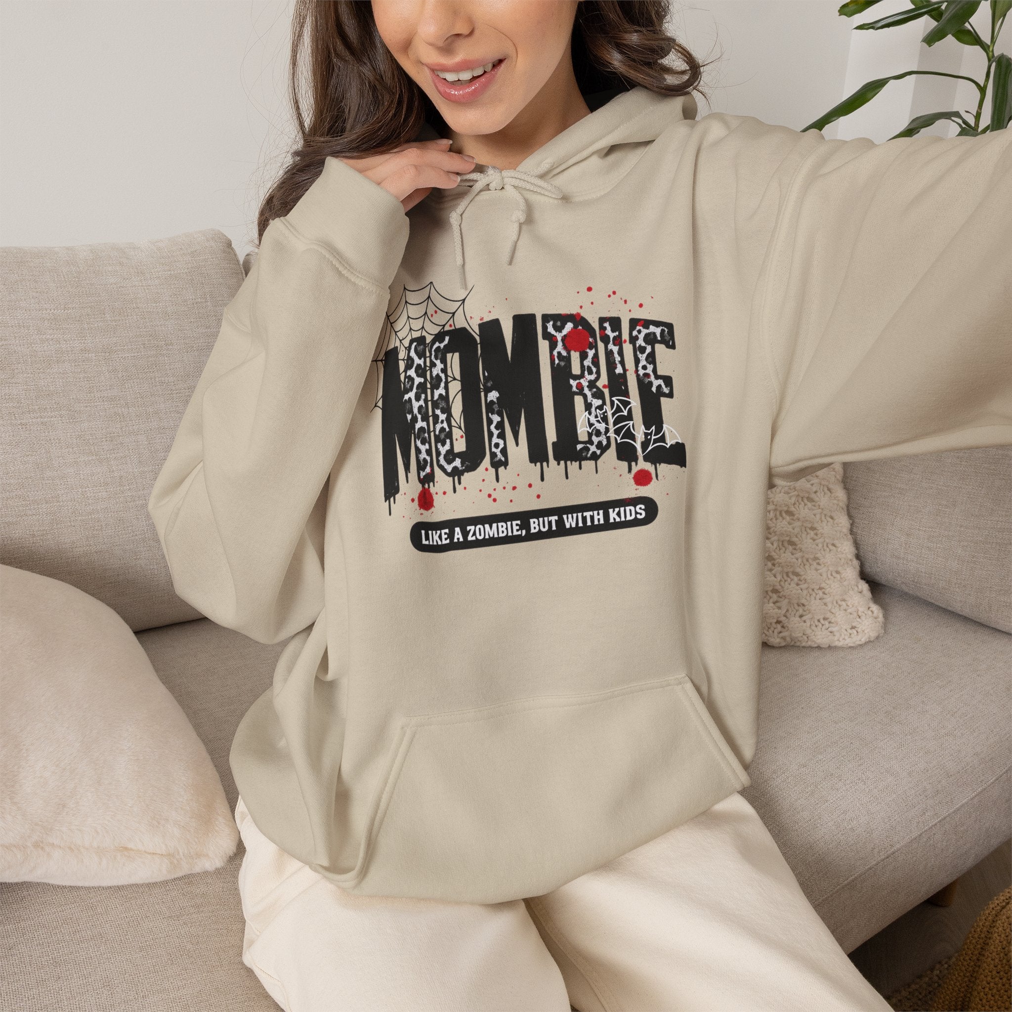 Hoodie - "Nombie" Funny Zombie Dad Hoodie (Like a Zombie, But With Kids)