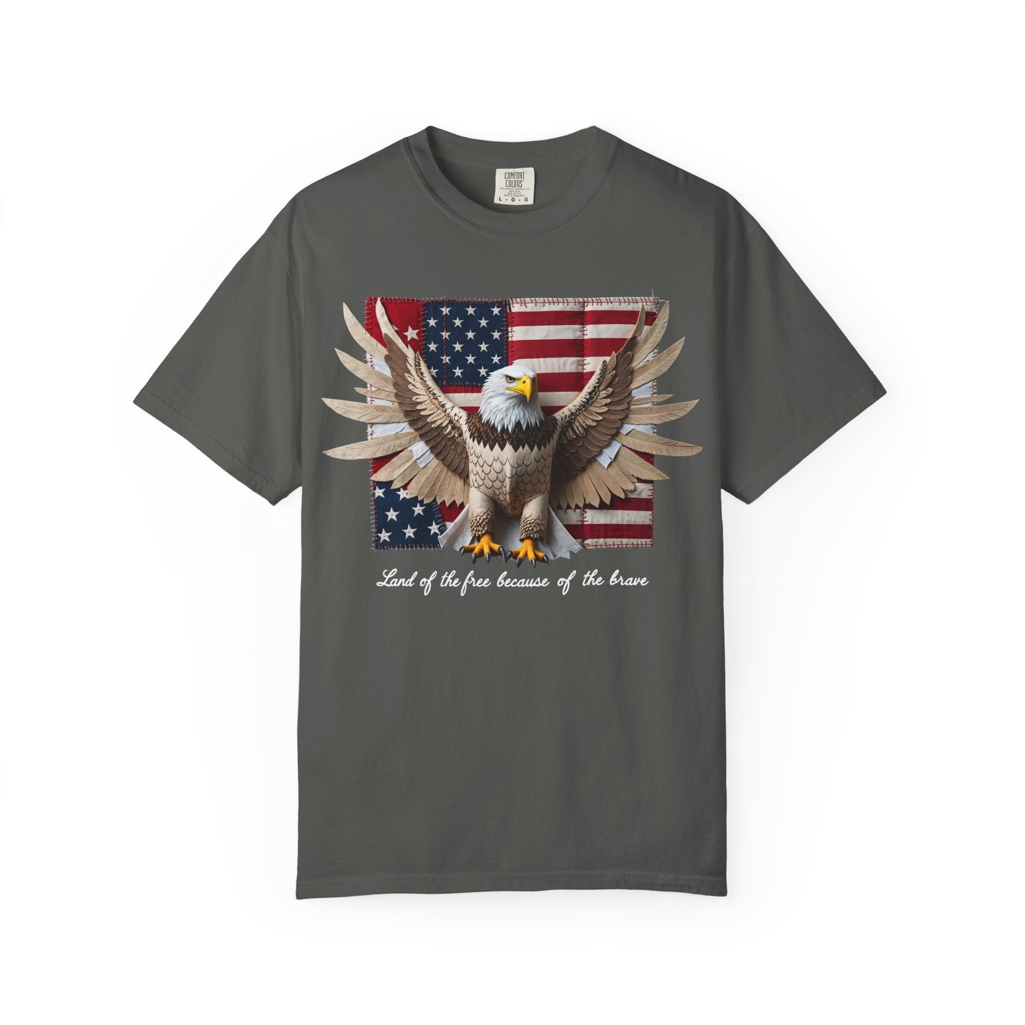 American Eagle Flag T-Shirt – Patriotic Bald Eagle Graphic Tee