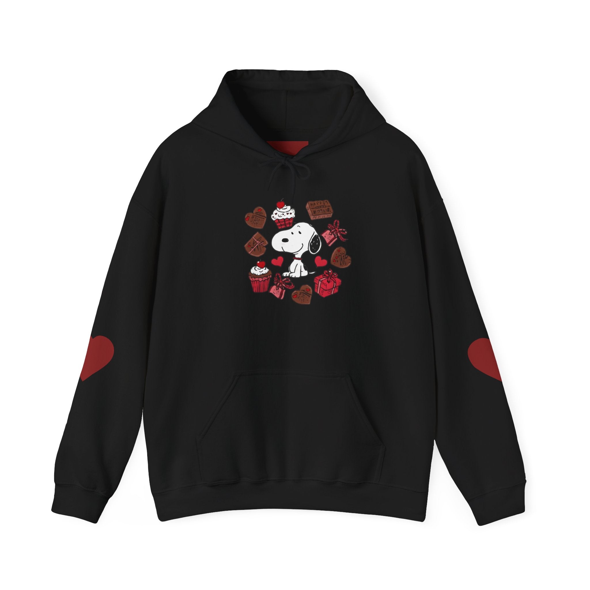Snoopy Valentine Heart Hoodie | Cute Chocolate Cupcake Love Design