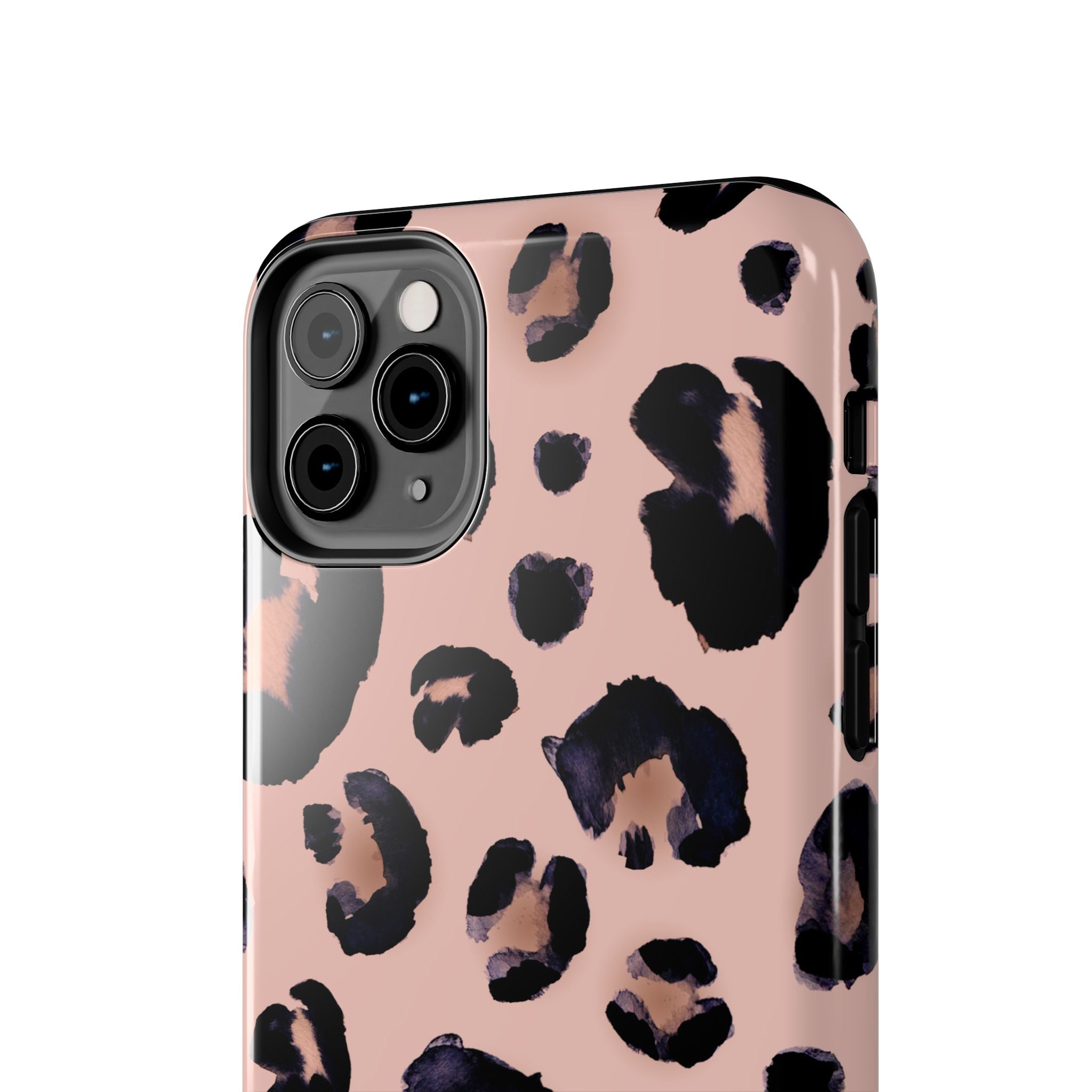 Leopard Print Tough Phone Case — Pink Animal Print Protective Cover
