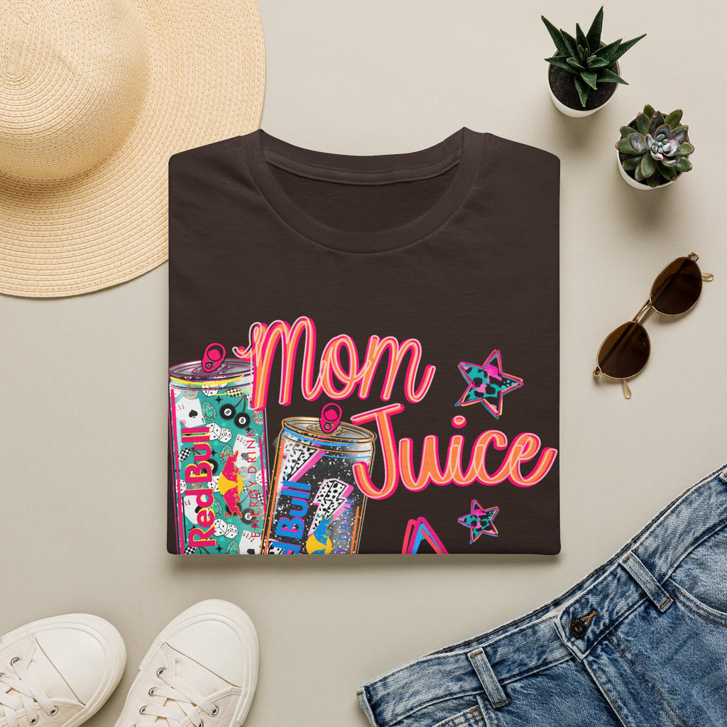 Mom Juice T-Shirt — Funny Red Bull Energy Drink Graphic Tee for Moms