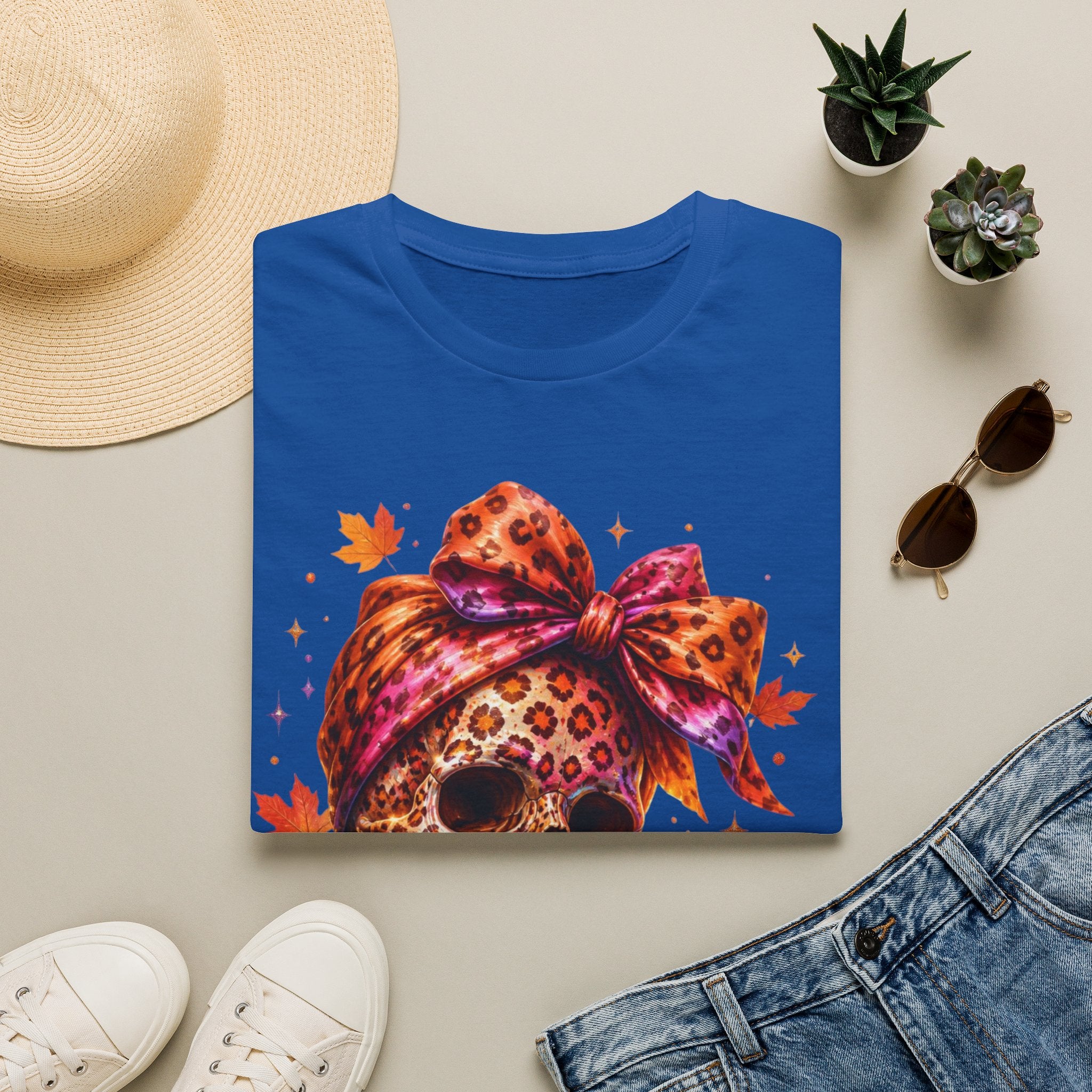 Spooky and Spicy Leopard Skull T-Shirt