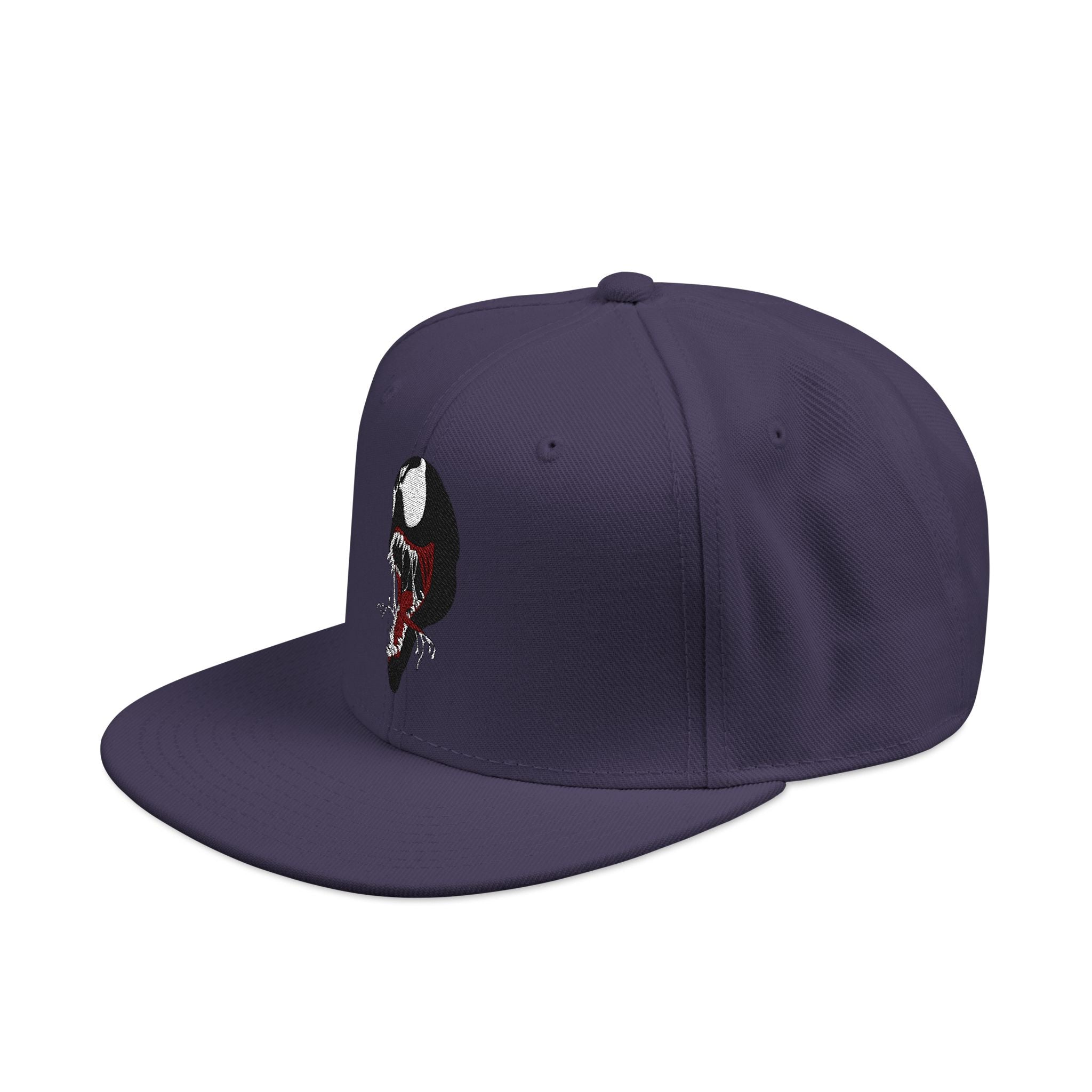 Embroidered Skull & Roses Snapback Hat — Gothic Streetwear Cap