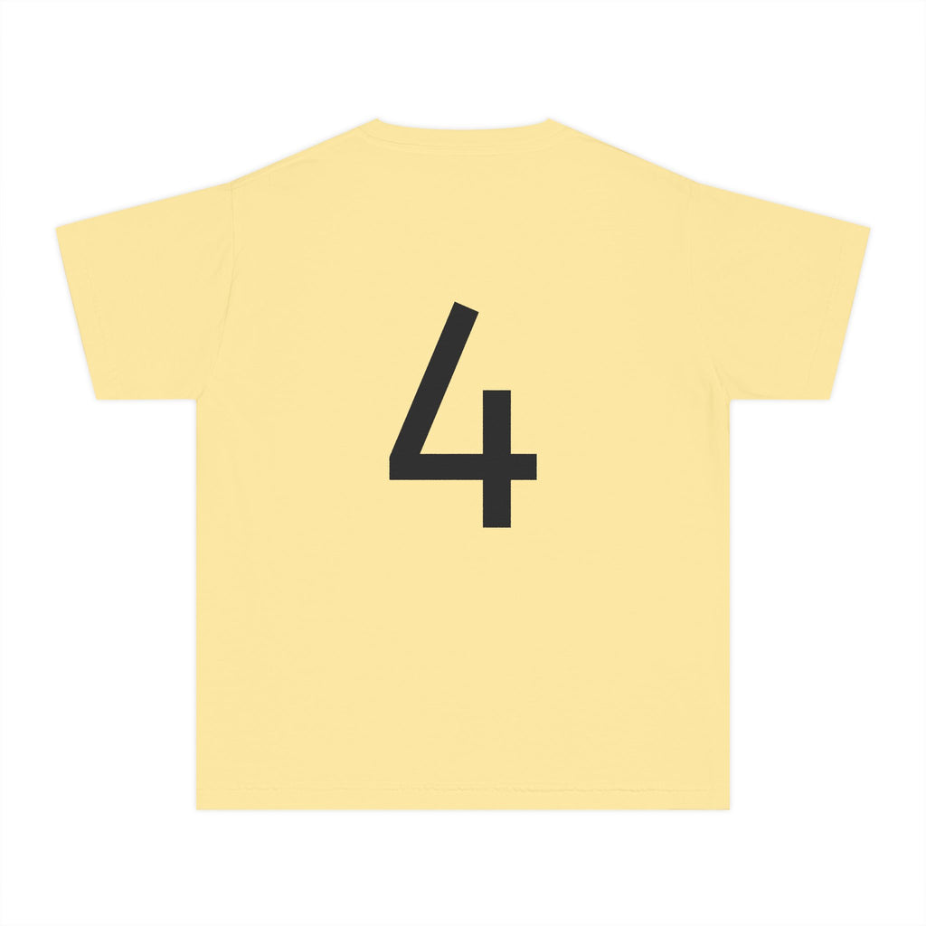 Birthday Girl Tee — Kids 4th Birthday Shirt with Pink Balloon Back Design