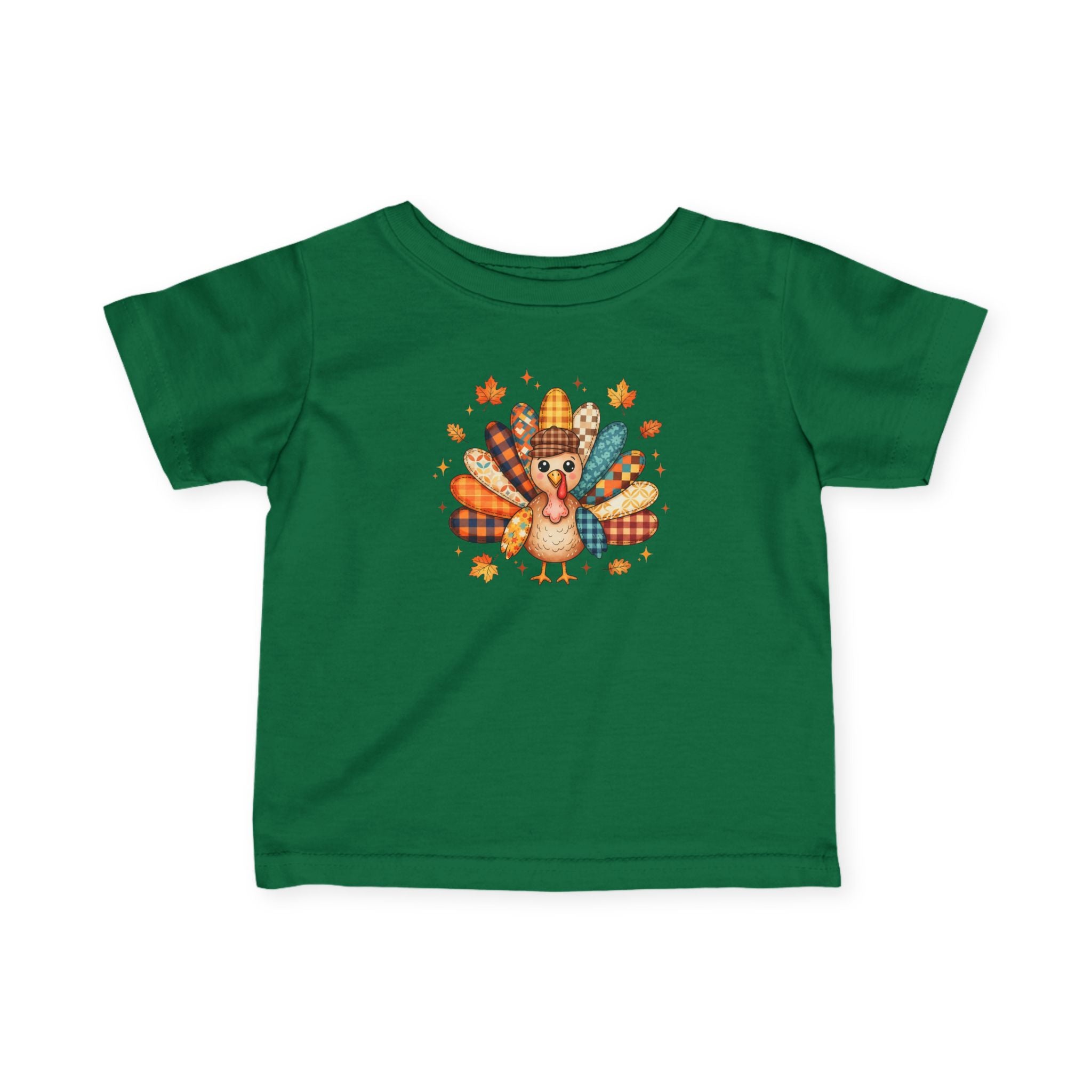 Infant Tee — Cute Thanksgiving Turkey Graphic Baby Shirt