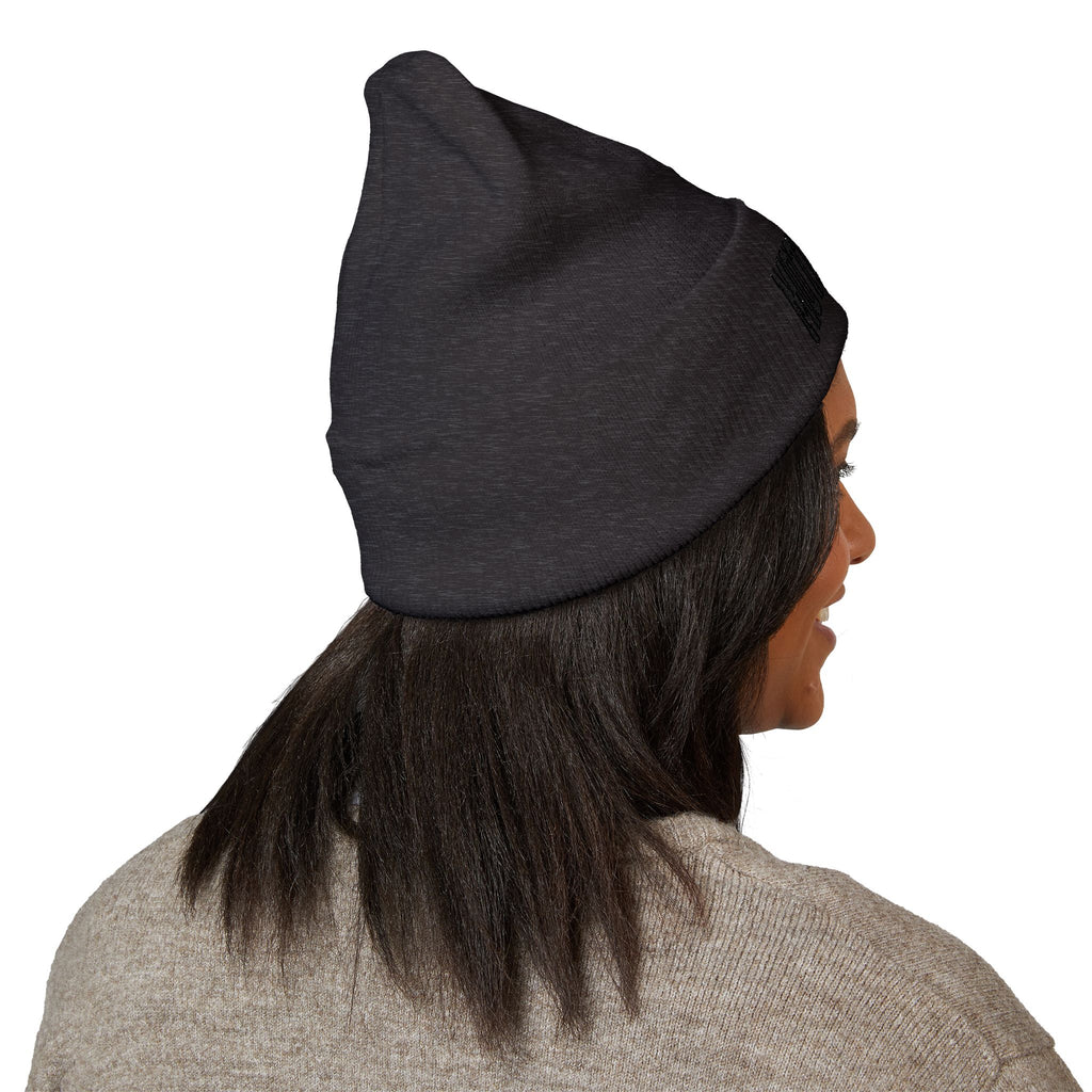 Motherhood Embroidered Cuffed Beanie — 'Ain't No Hood Like Motherhood' Cozy Knit Hat