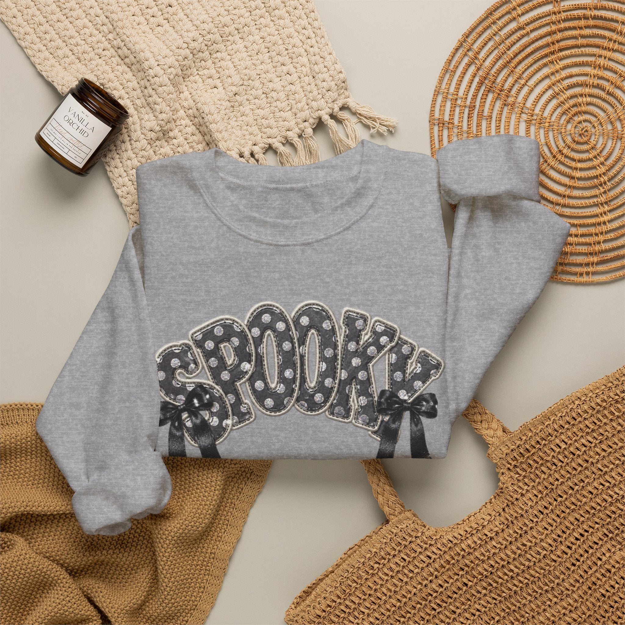 Spooky Floral 'SPOOKY' Crewneck Sweatshirt