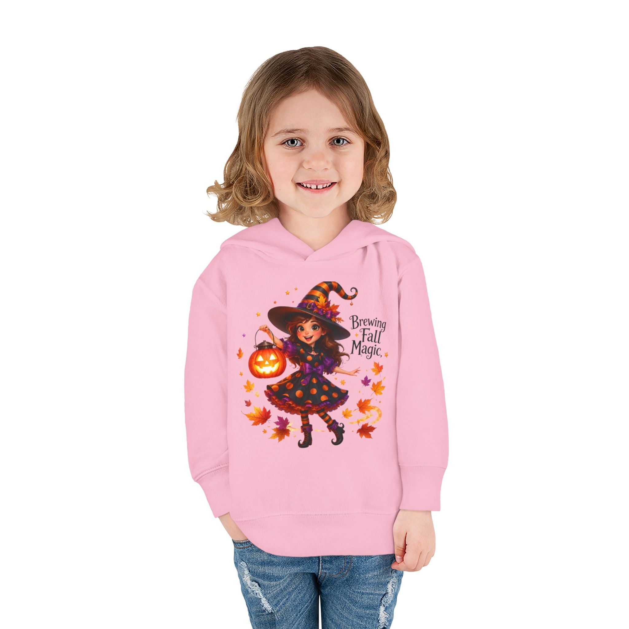 Toddler Hoodie — "Brewing Fall Magic" Halloween Witch Pullover