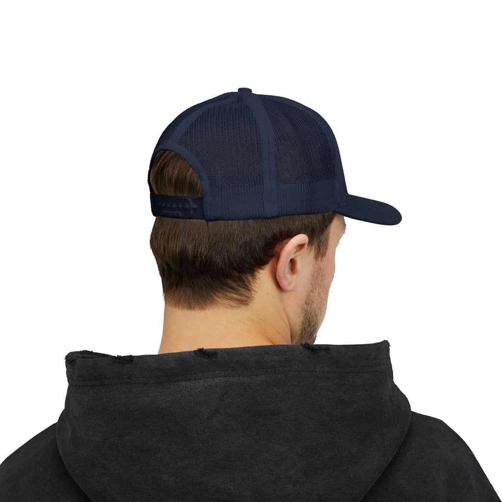 Embroidered Red Rose Trucker Cap