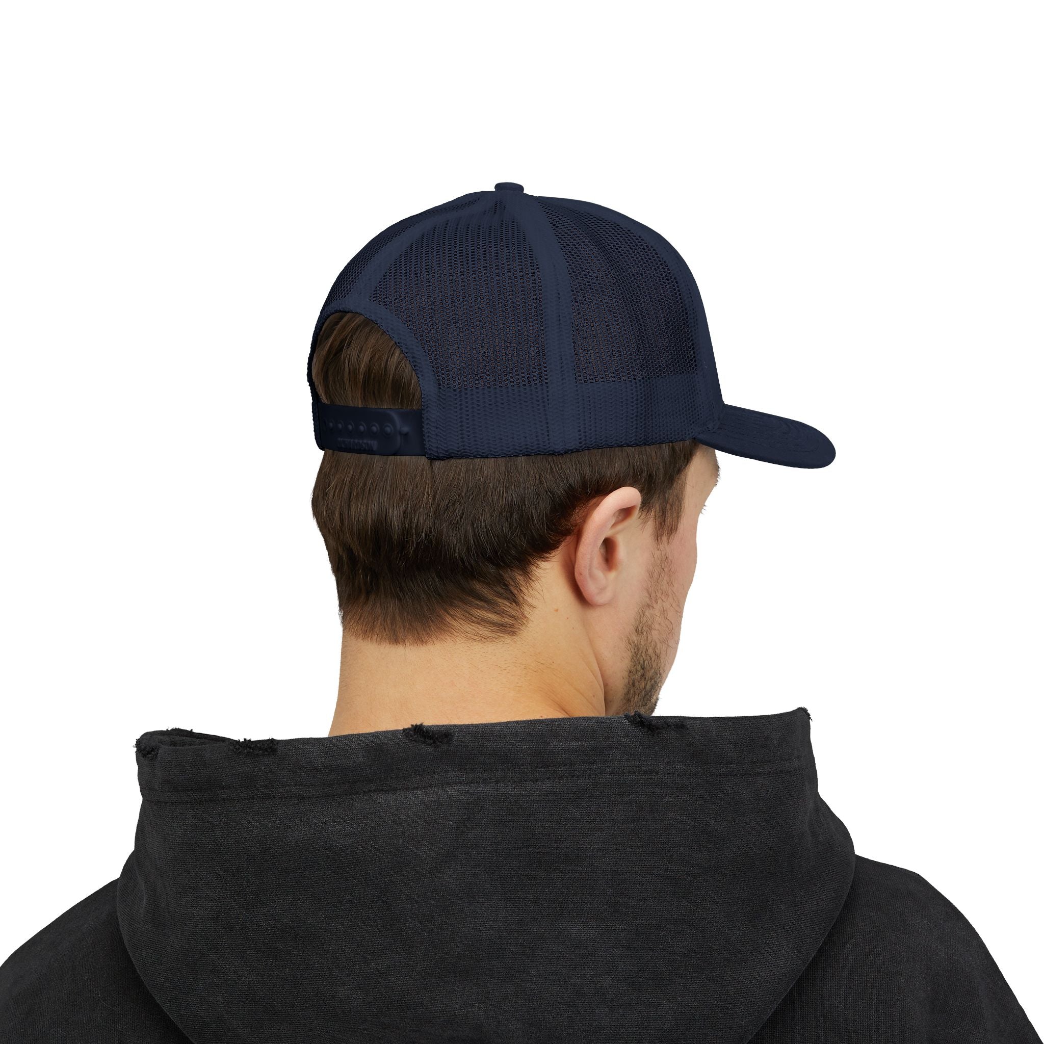 Embroidered Red Rose Trucker Cap