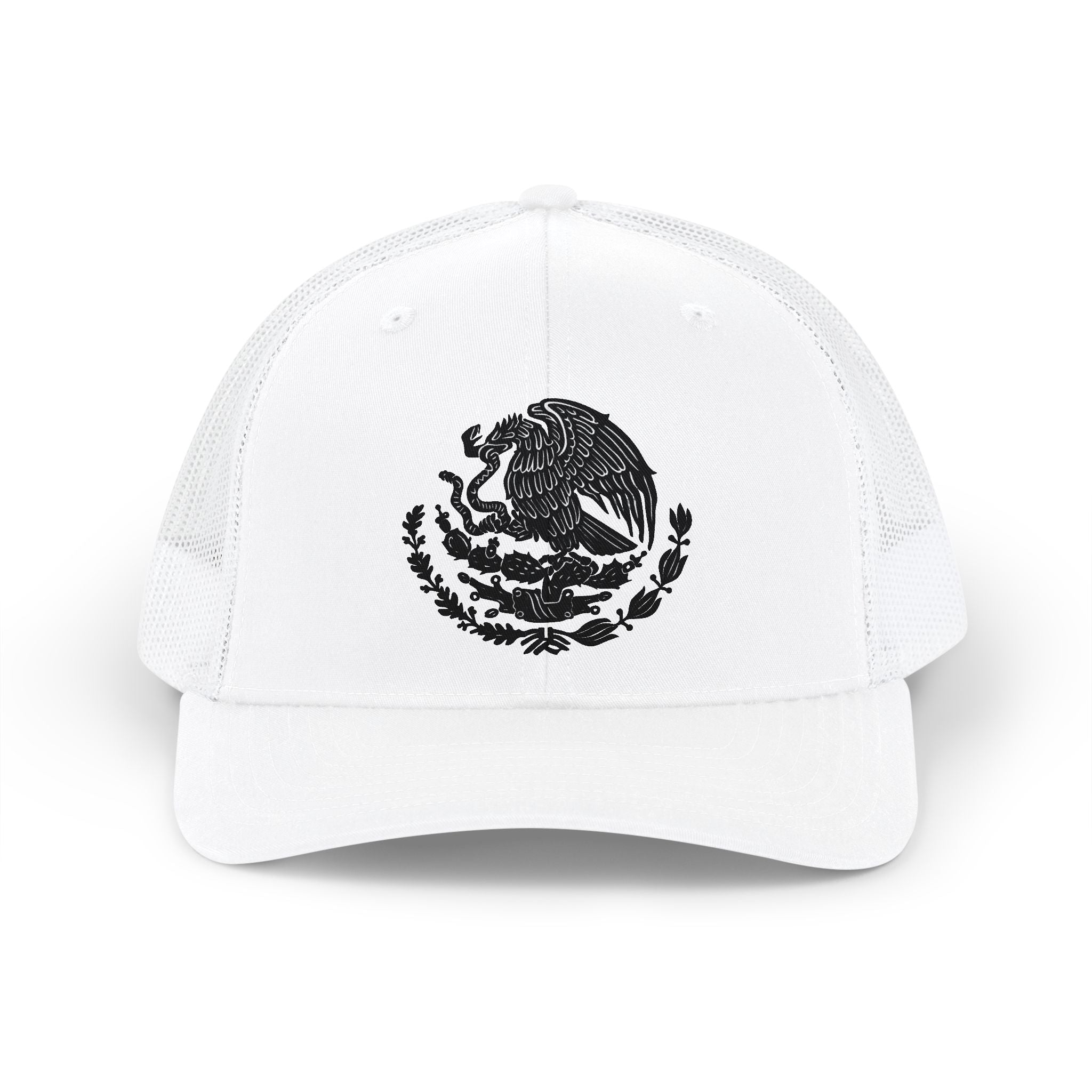 Mexican Eagle Snapback Trucker Hat — Embroidered Águila Mexicana Mesh Cap