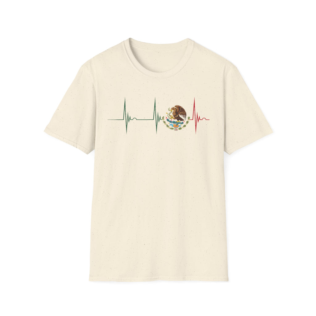 Mexican Heartbeat T-Shirt — Mexican Flag Eagle ECG Graphic Tee
