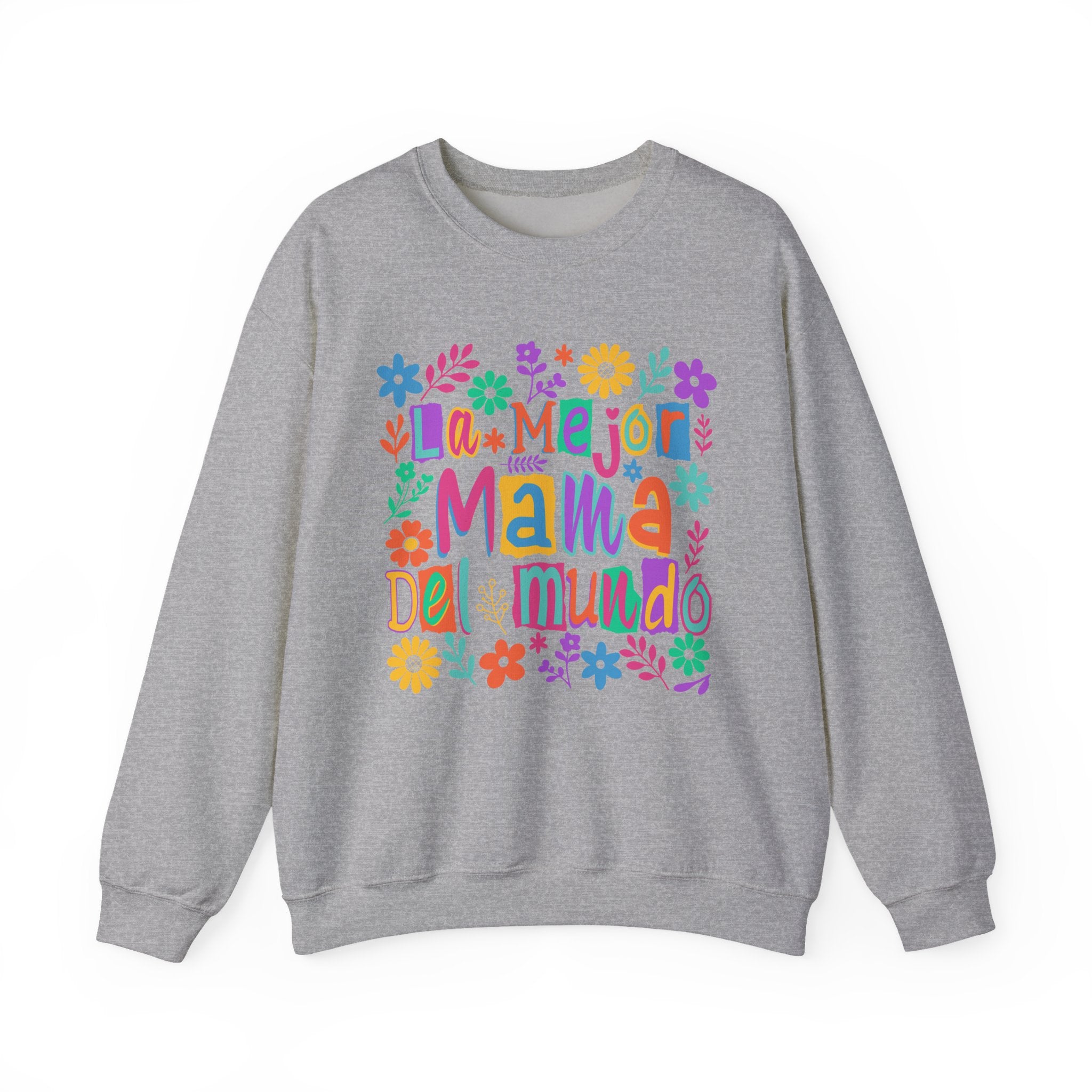 Sweatshirt — La Mejor Mamá del Mundo Floral Mother's Day Crewneck
