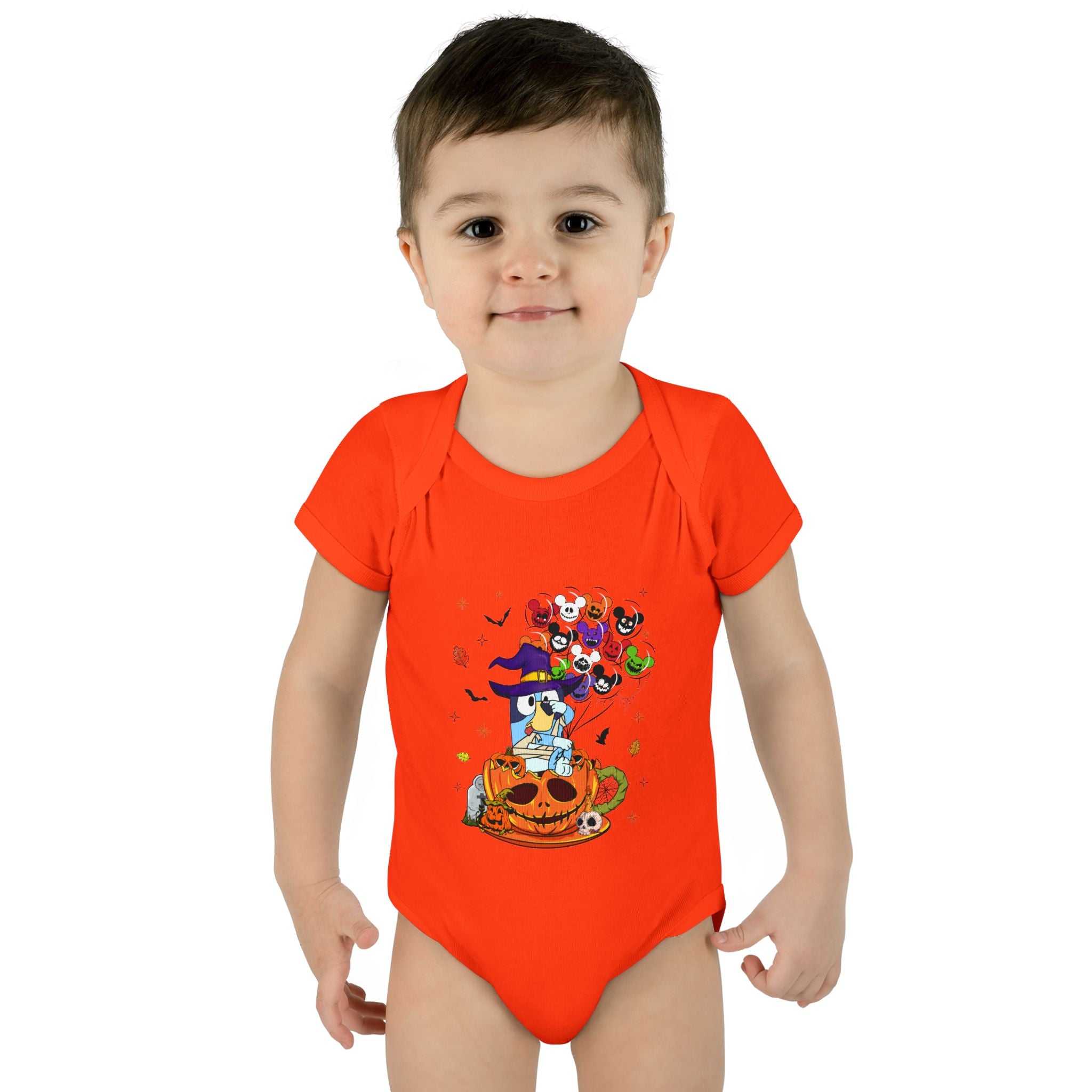 Infant Halloween Witch Pumpkin Bodysuit – Cute Baby Trick-or-Treat Costume