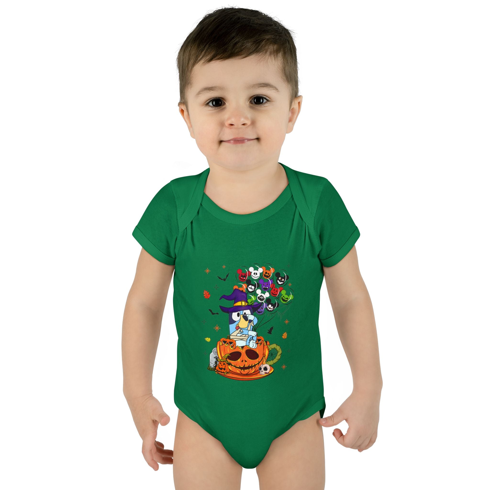 Infant Halloween Witch Pumpkin Bodysuit – Cute Baby Trick-or-Treat Costume