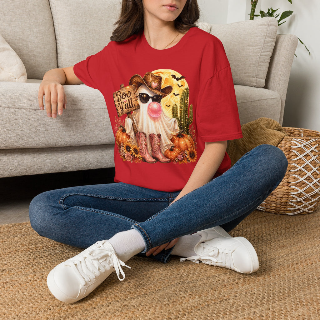 Halloween Gnome T-Shirt — 'Boo Y'all' Western Pumpkin Tee