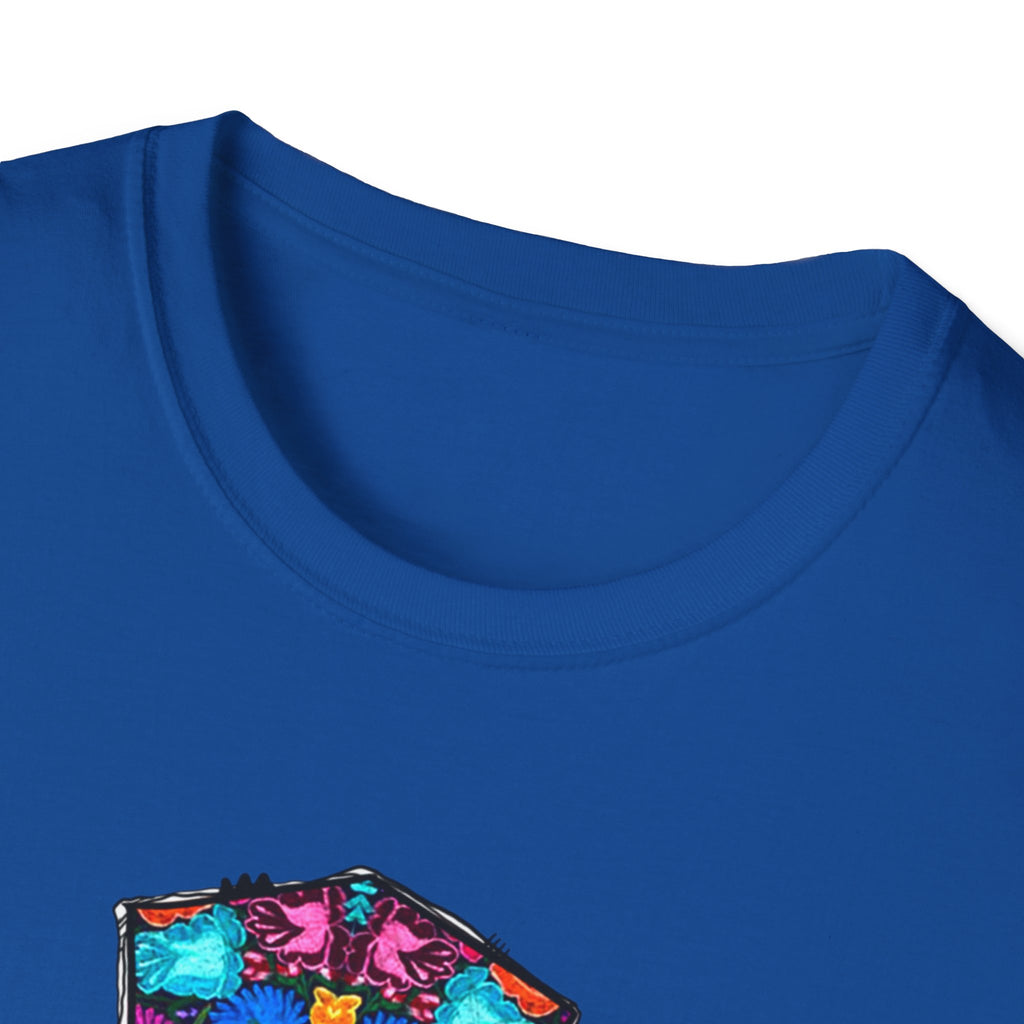Our Lady of Guadalupe Cross T-Shirt | Religious Mexican Folk Art