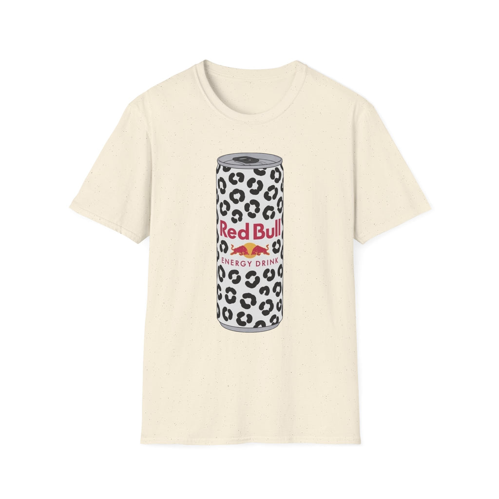 Red Bull Leopard Can T‑Shirt — Retro Energy Drink Graphic Tee
