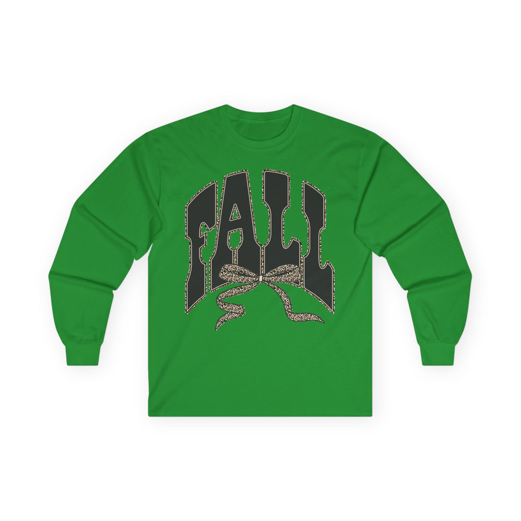Fall Graphic Long Sleeve Tee — "FALL" Arch Design