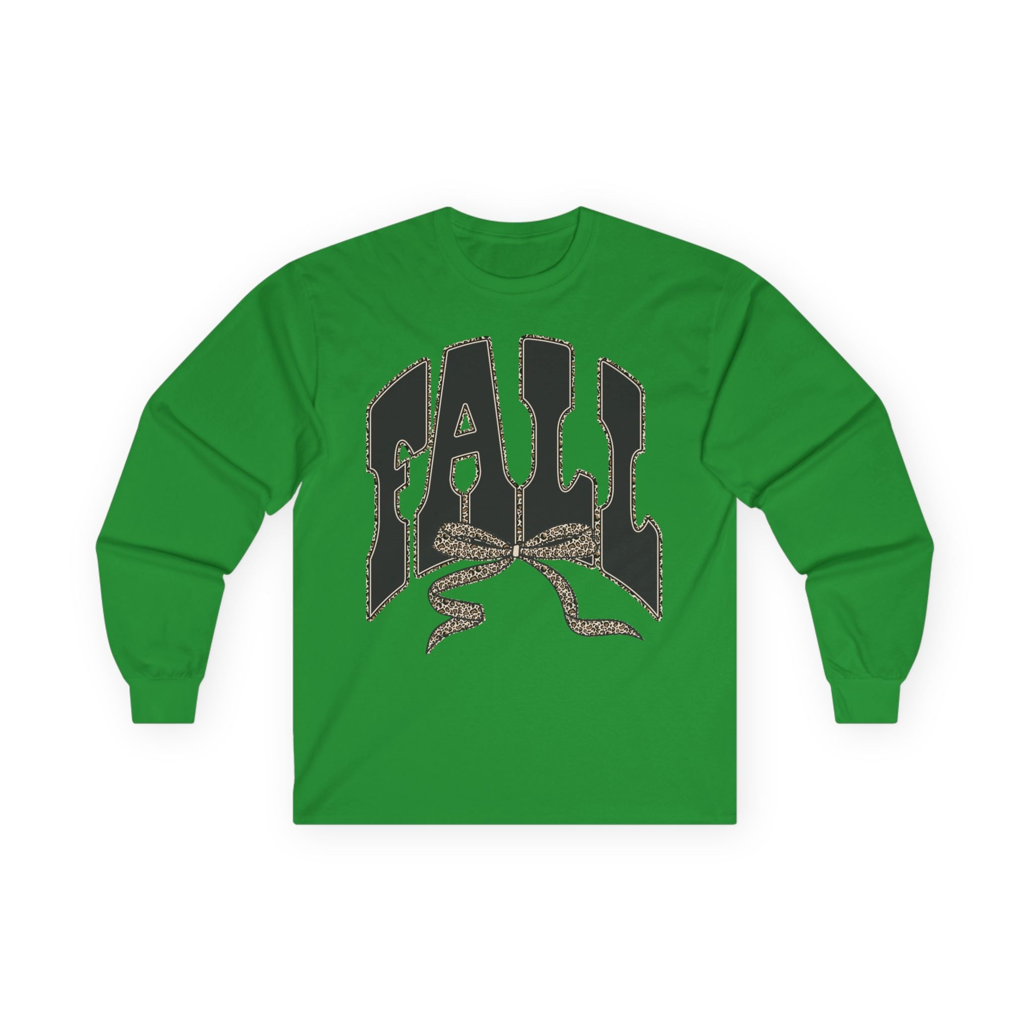 Fall Graphic Long Sleeve Tee — "FALL" Arch Design